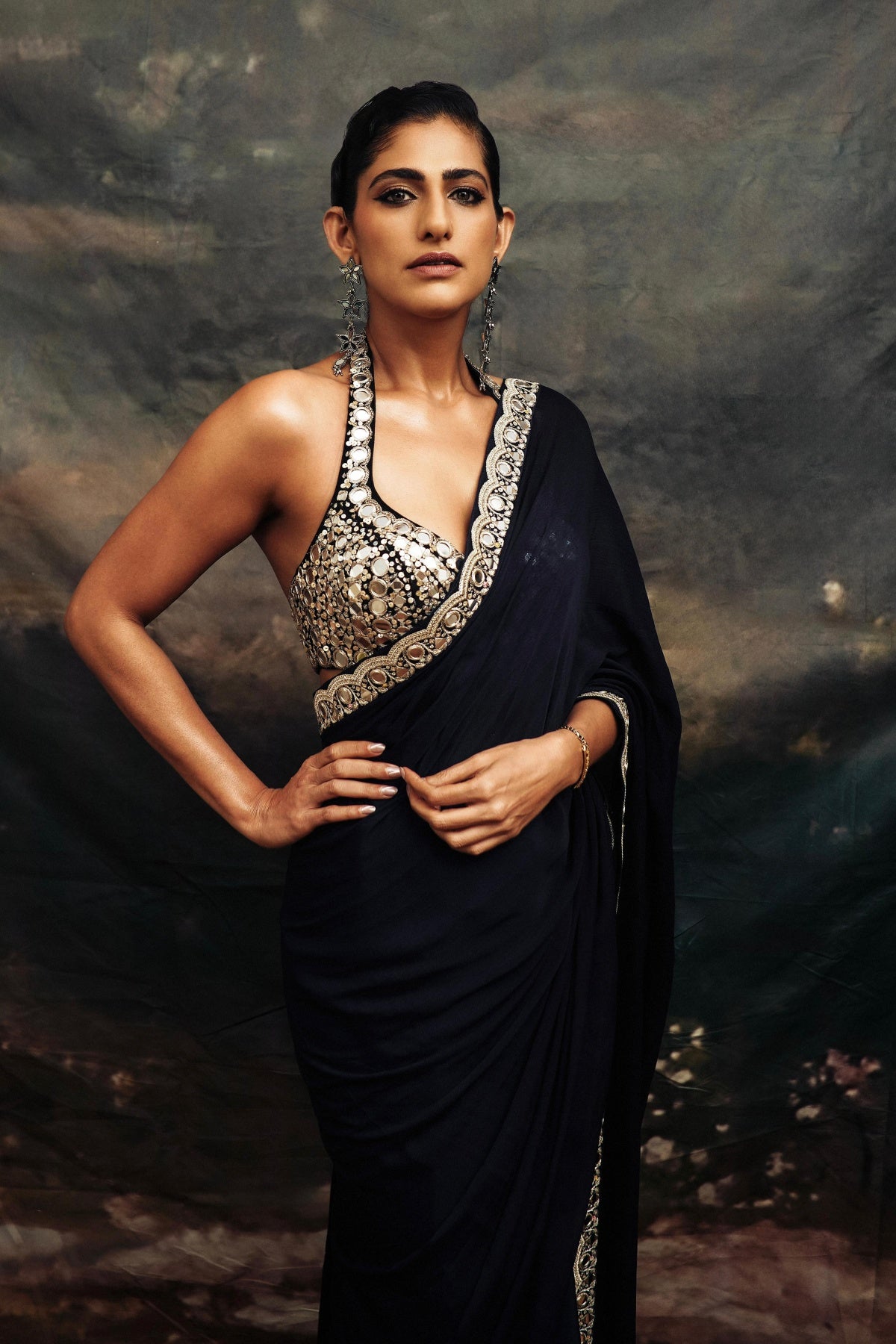Kubbra Sait In Aradhana Saree