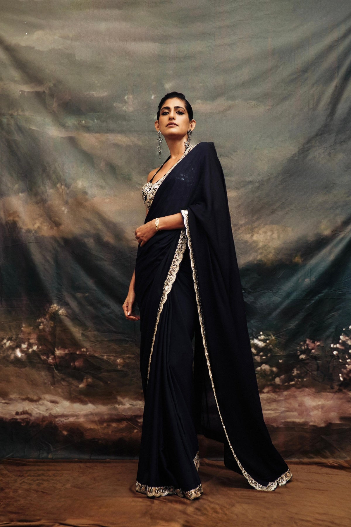Kubbra Sait In Aradhana Saree