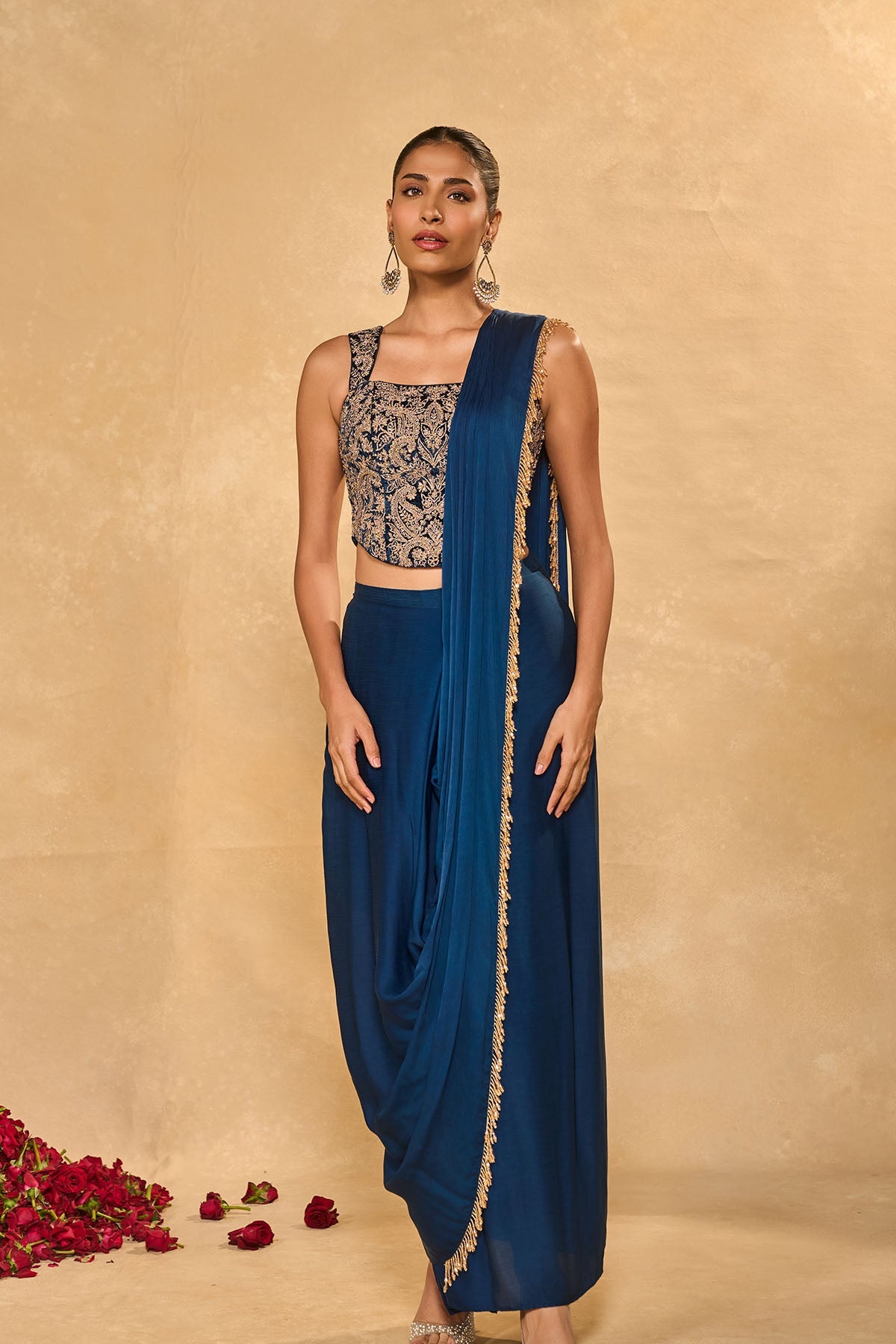 Lekha Slit Saree - Ready to ship
