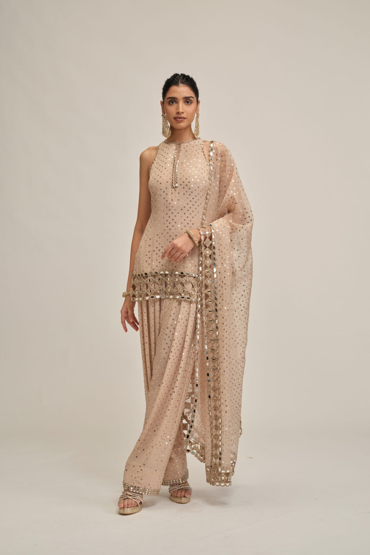 Light Beige Kurta Salwar Set