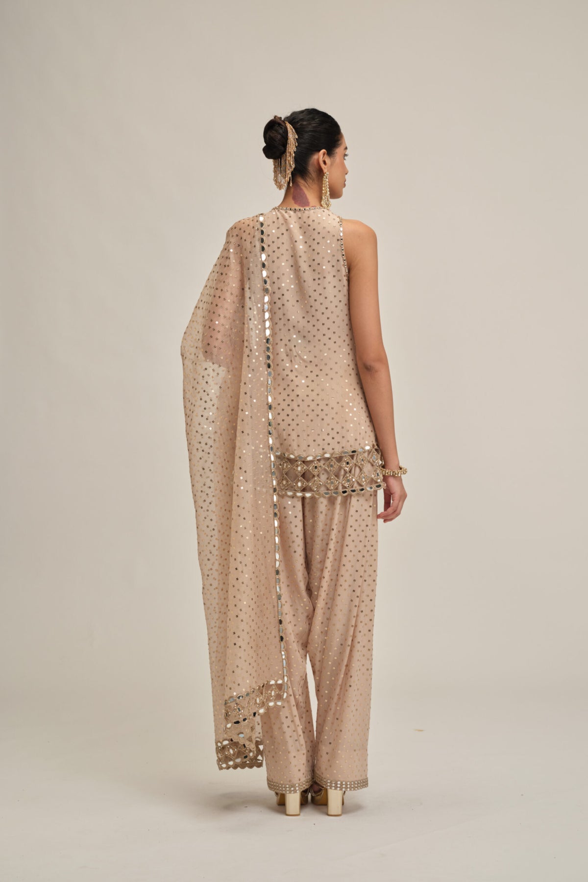 Light Beige Kurta Salwar Set