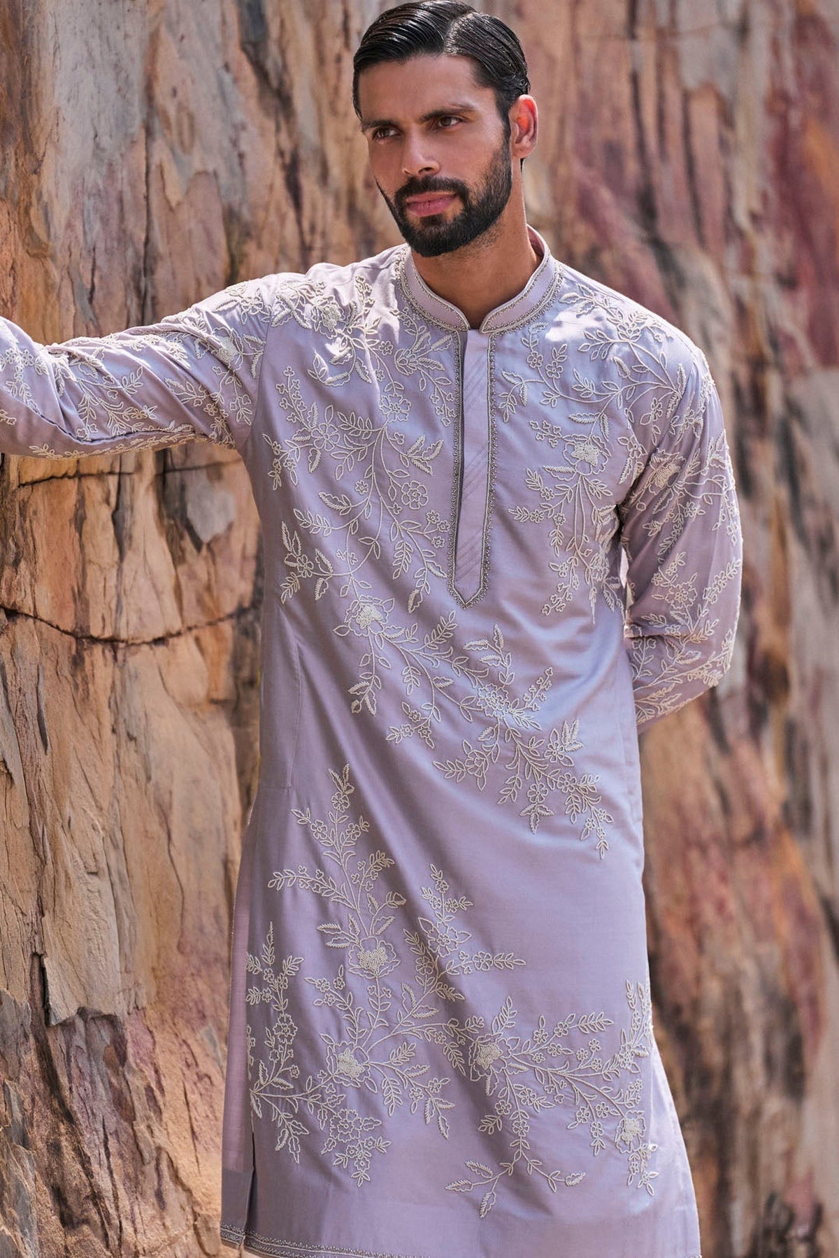 Light Grey Kurta Set