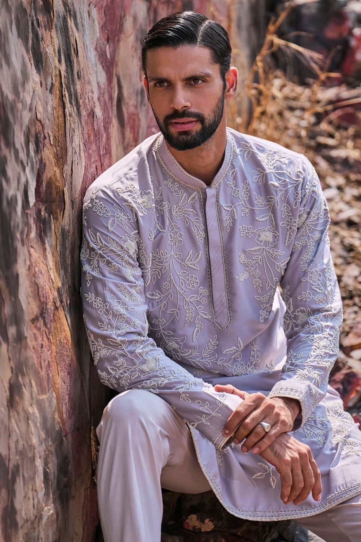 Light Grey Kurta Set