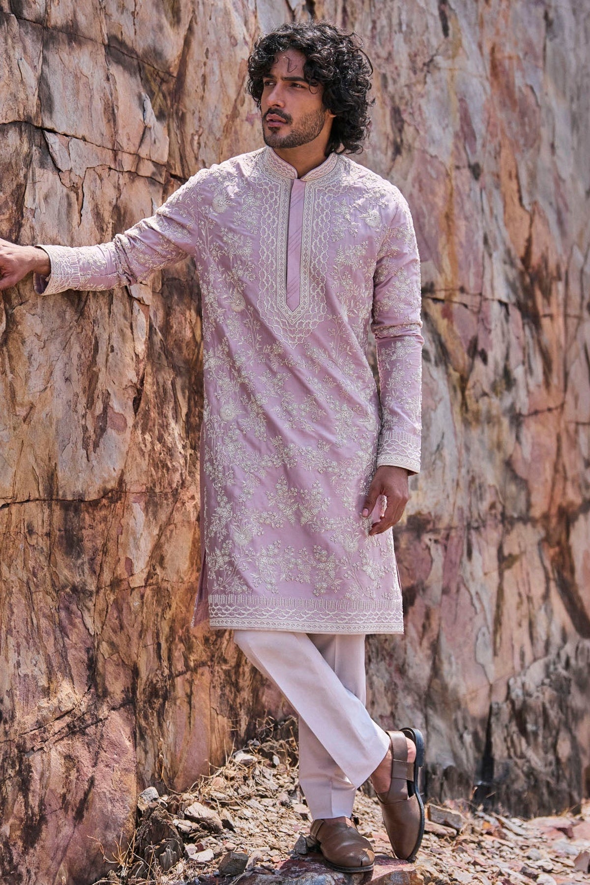 Lilac Mallow Kurta Set