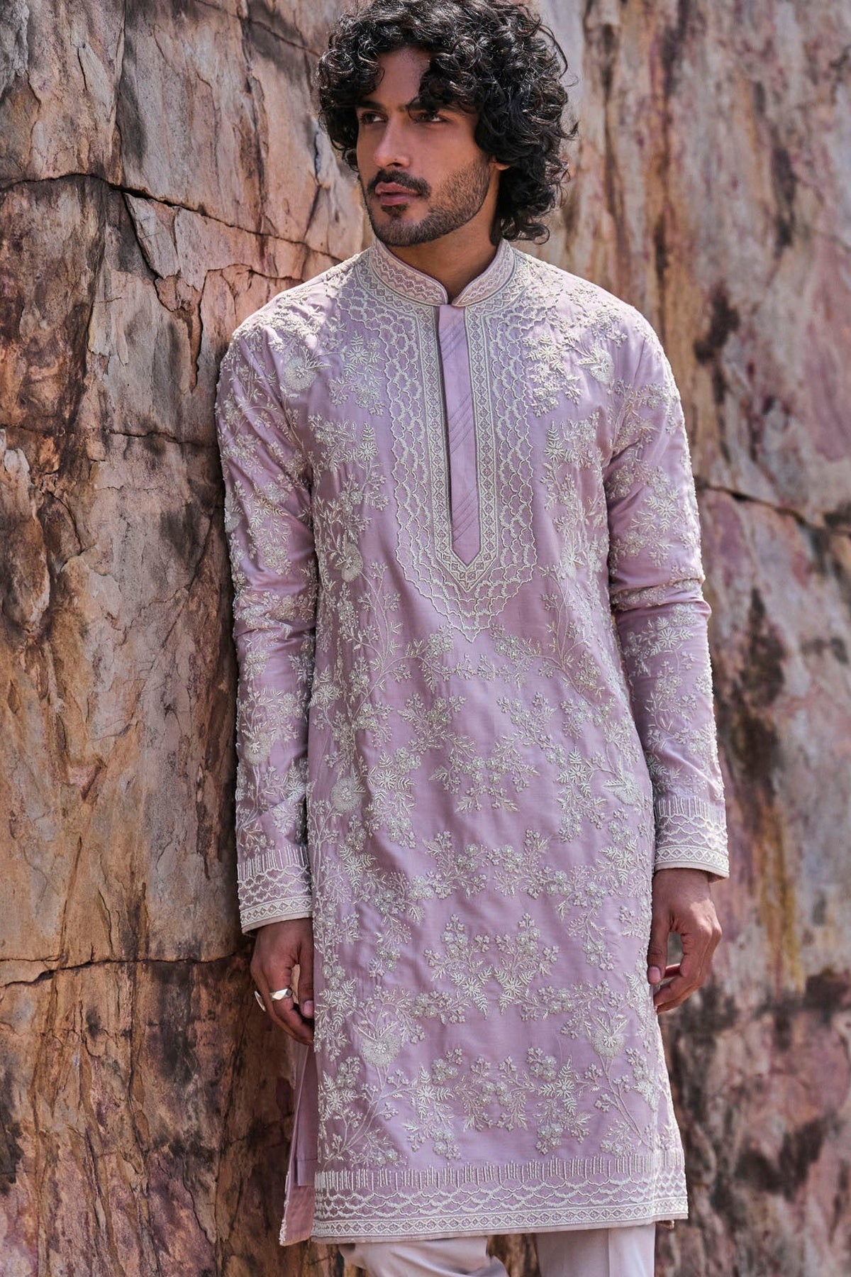 Lilac Mallow Kurta Set