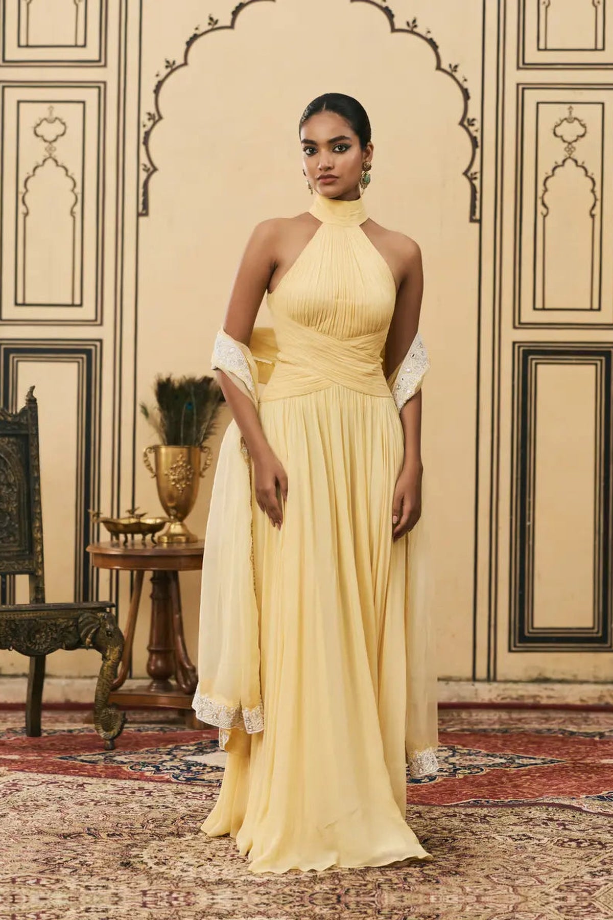 Makhani Georgette Gown Set