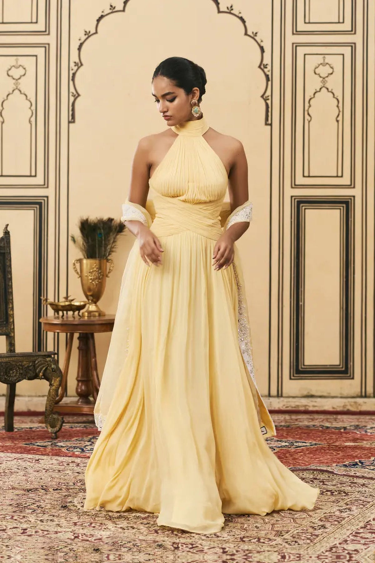 Makhani Georgette Gown Set