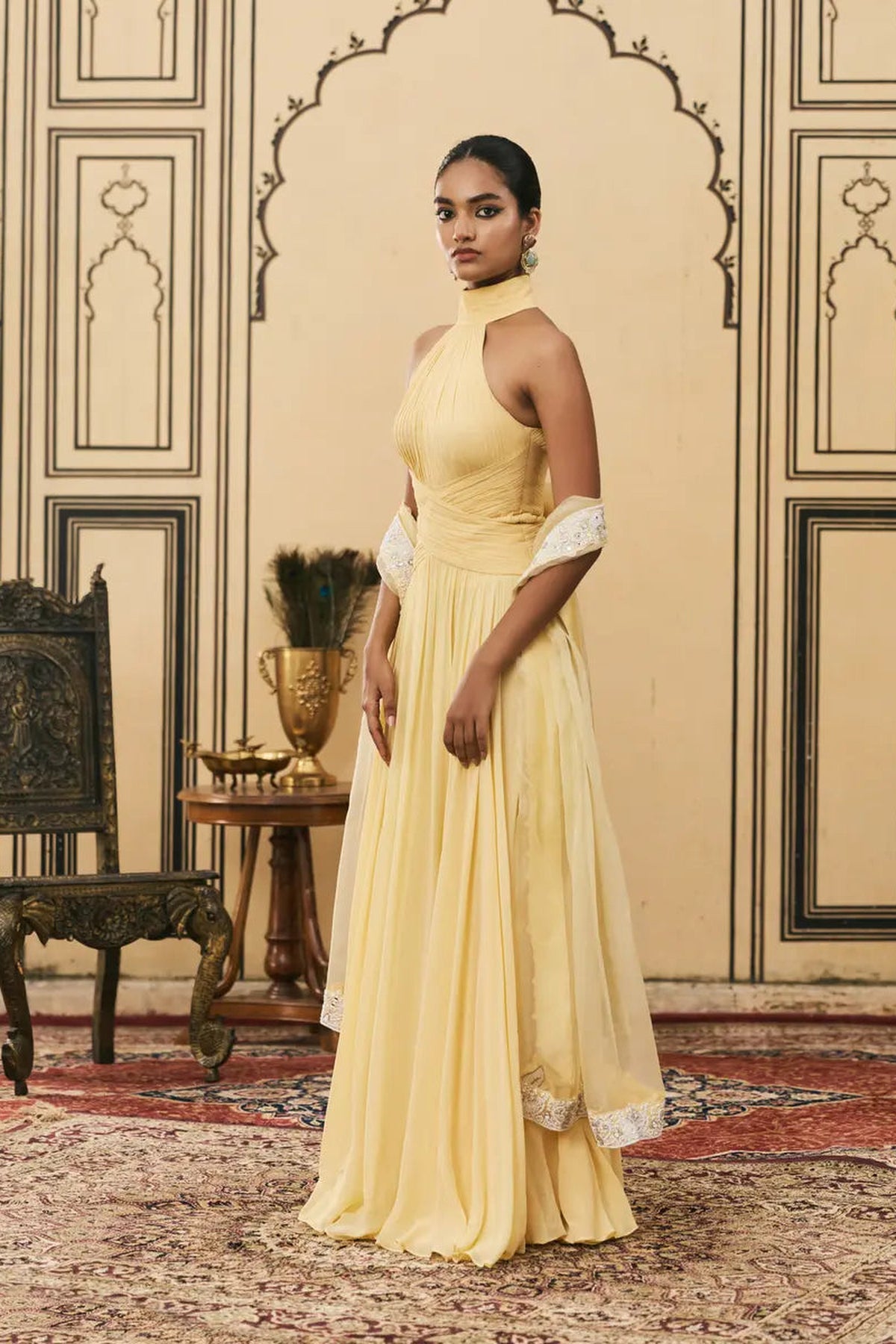 Makhani Georgette Gown Set