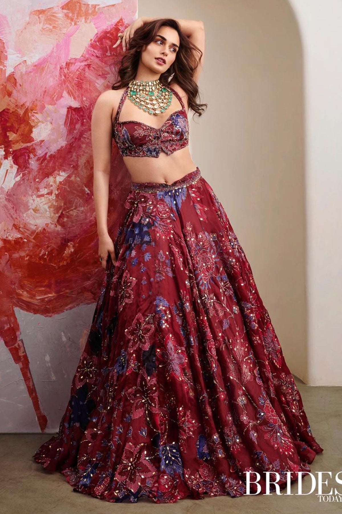 Manushi Chhillar in Titli Lehenga