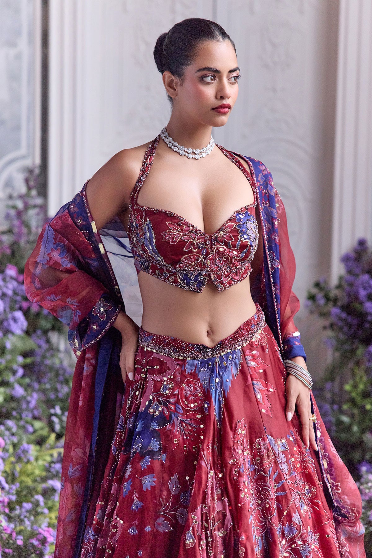 Manushi Chhillar in Titli Lehenga