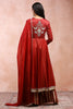 MAROON EMBROIDERED ANARKALI WITH PALAZZO AND DUPATTA - Ready To Ship
