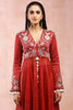 MAROON EMBROIDERED ANARKALI WITH PALAZZO AND DUPATTA - Ready To Ship