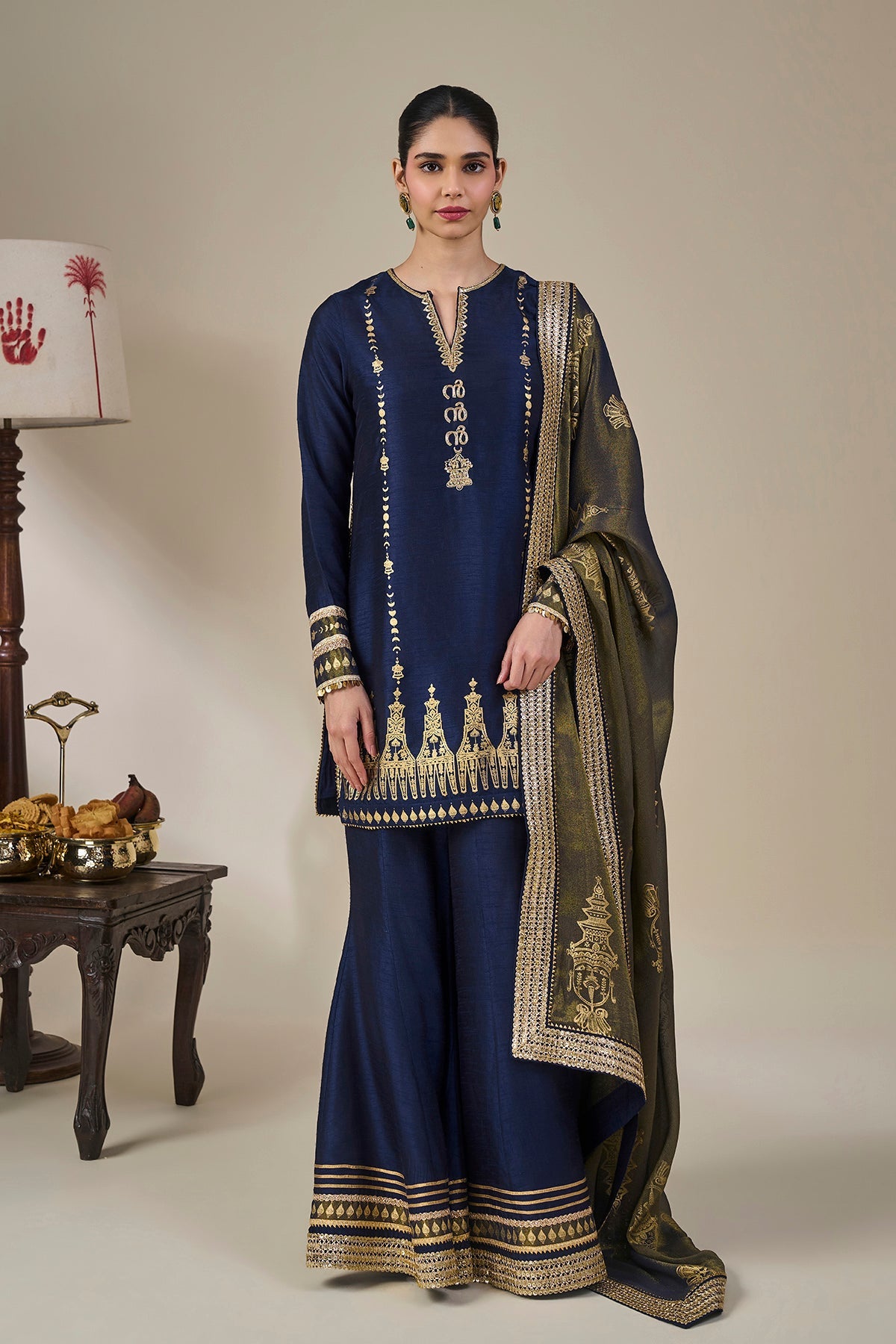 Blue Heirloom Moonfall Sharara Set
