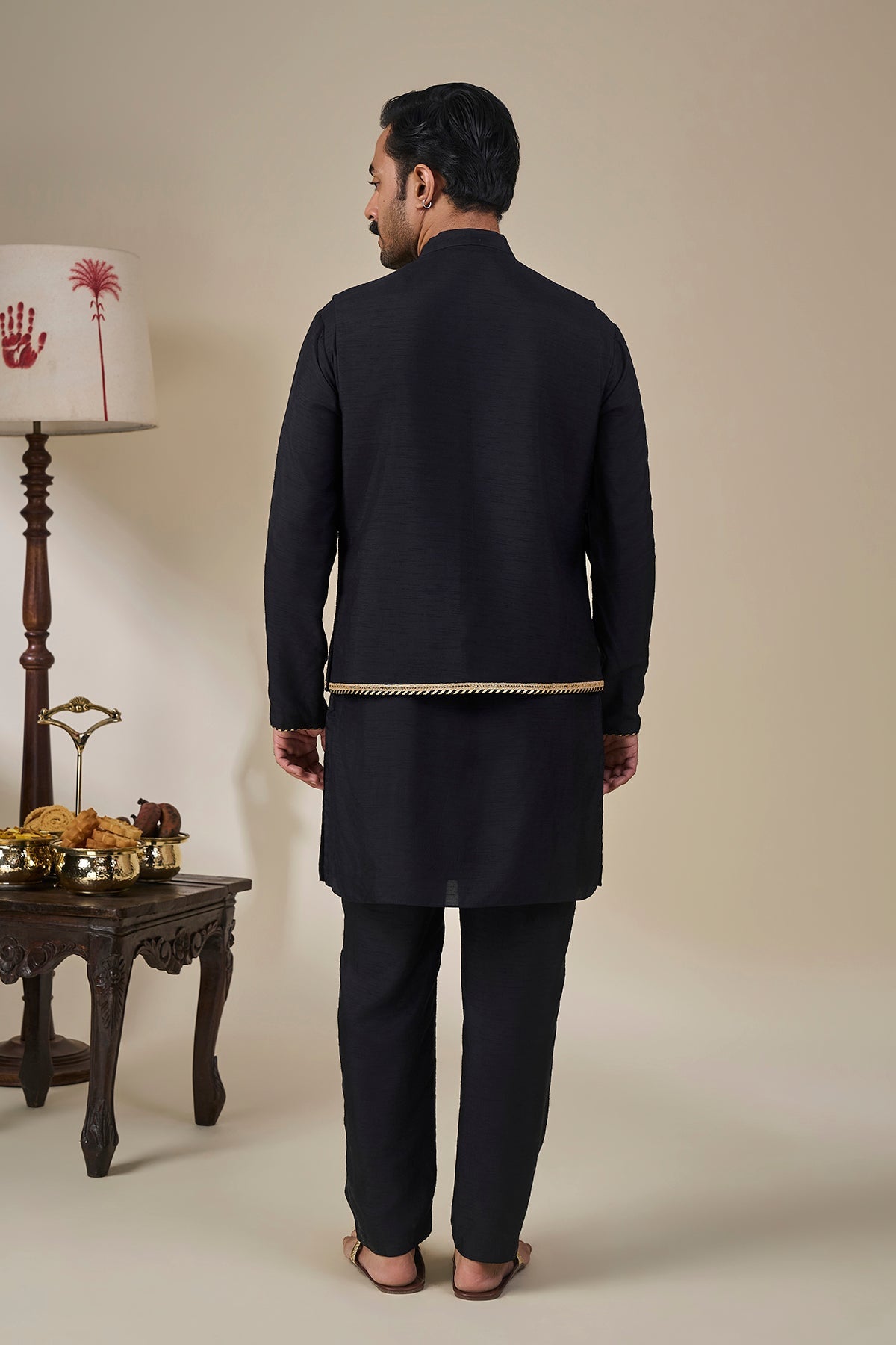 Black Malabar Grove Bandi Set