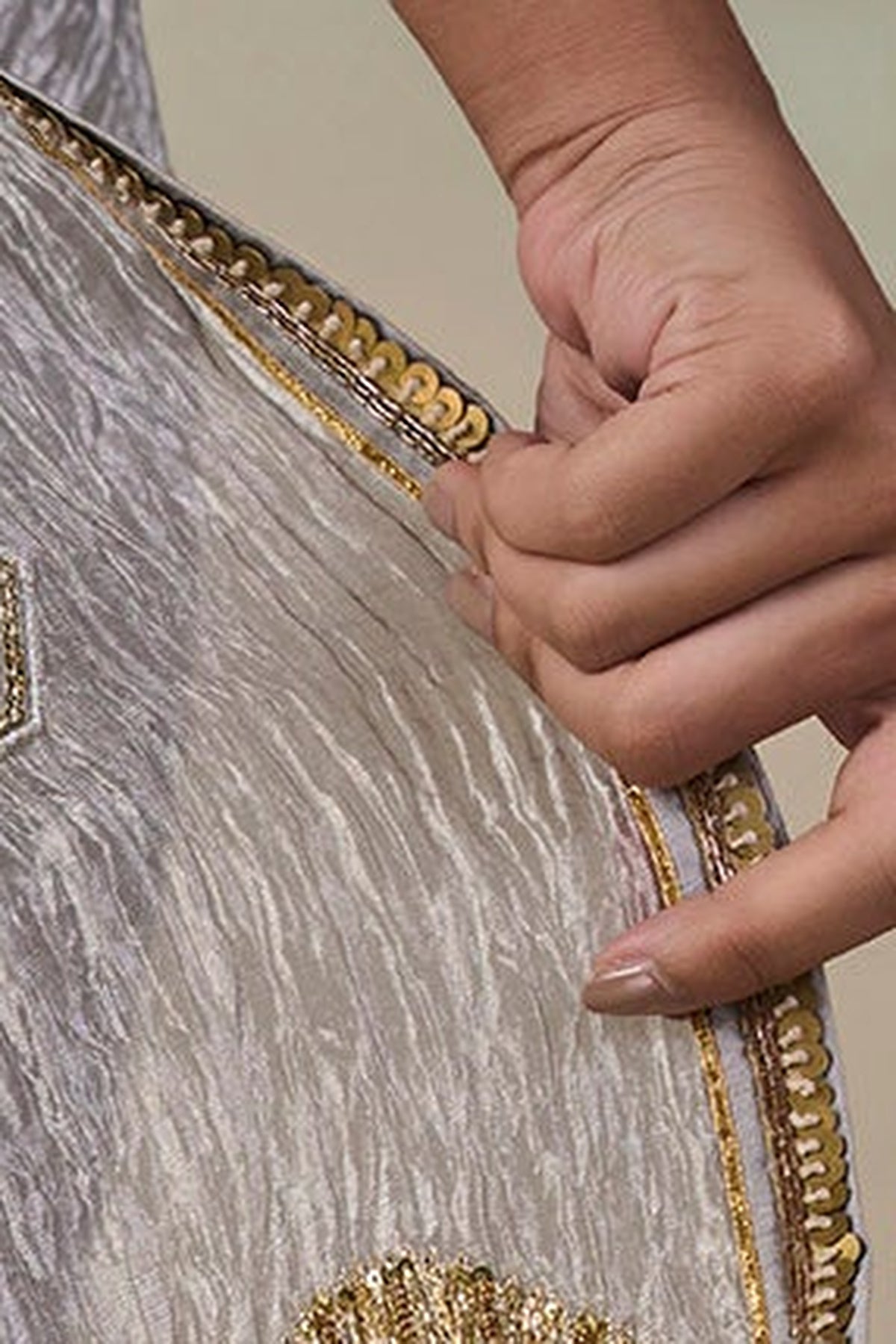 Grey Kathakali Malabar Saree