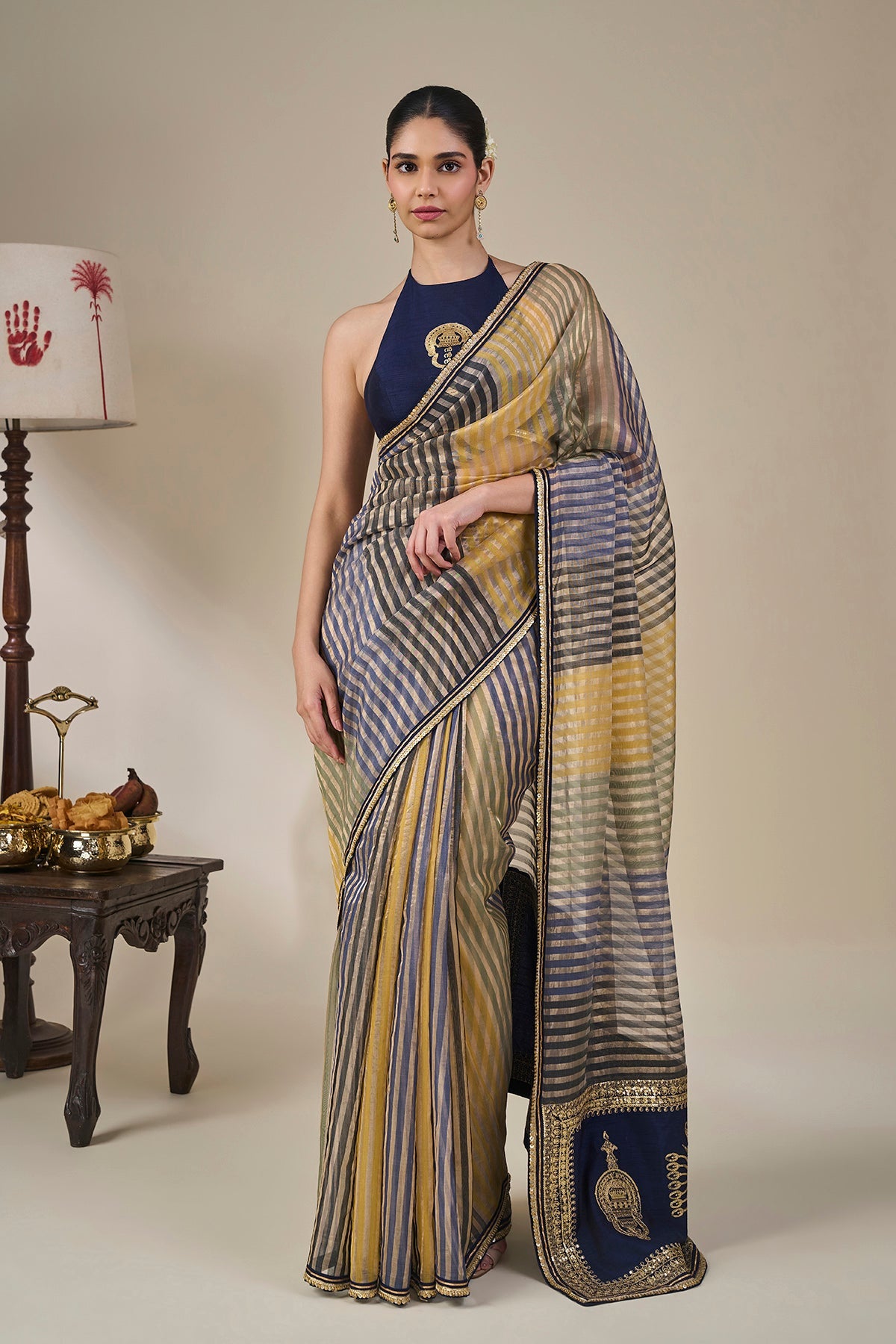 Alleppey Stripe Masque Saree