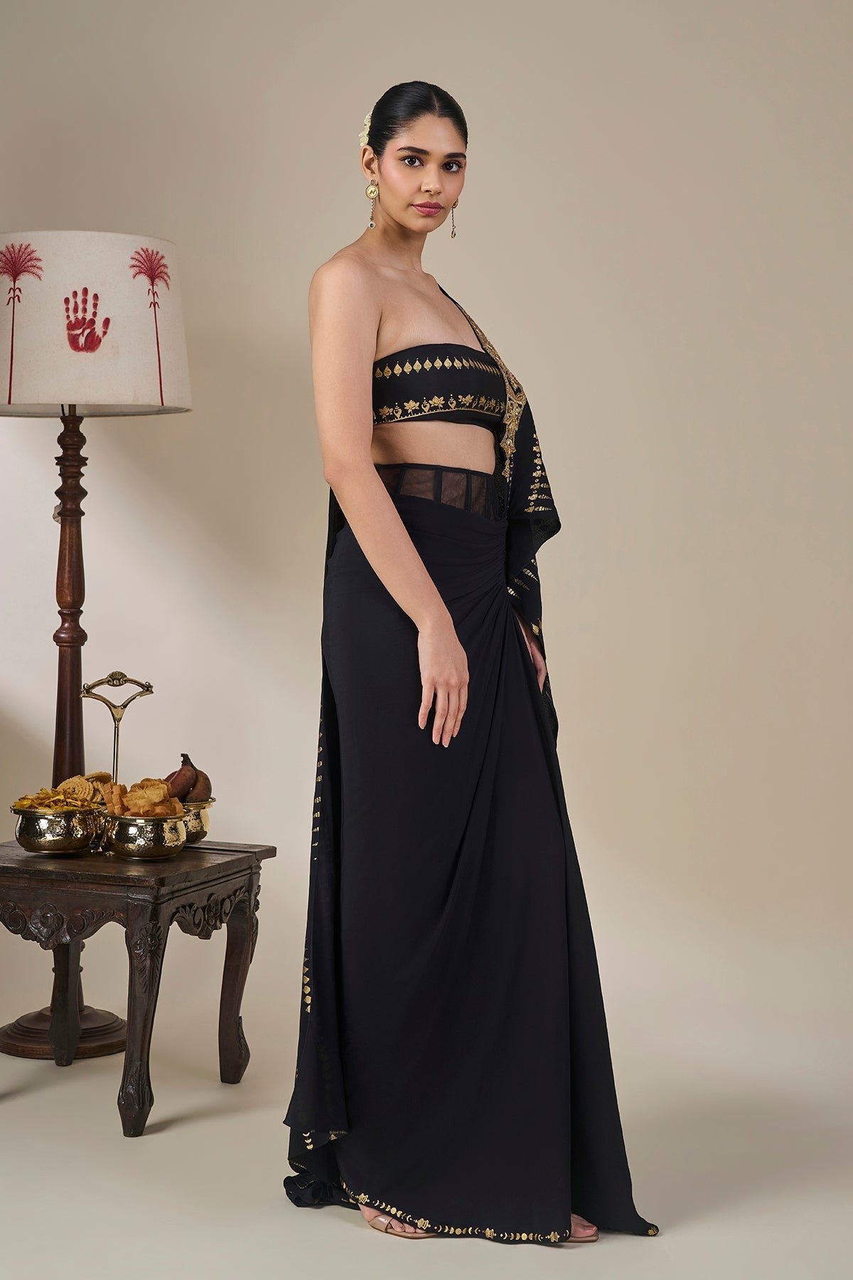 Midnight Moonline Drape Saree
