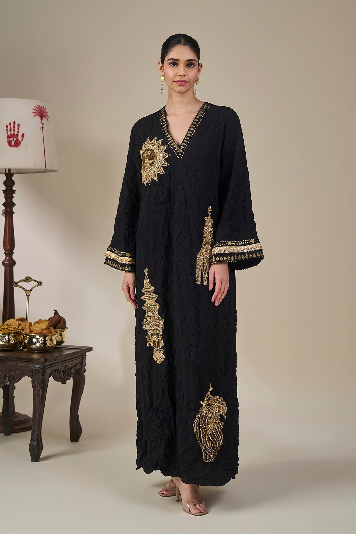 Black Ambi Bloom Kaftan