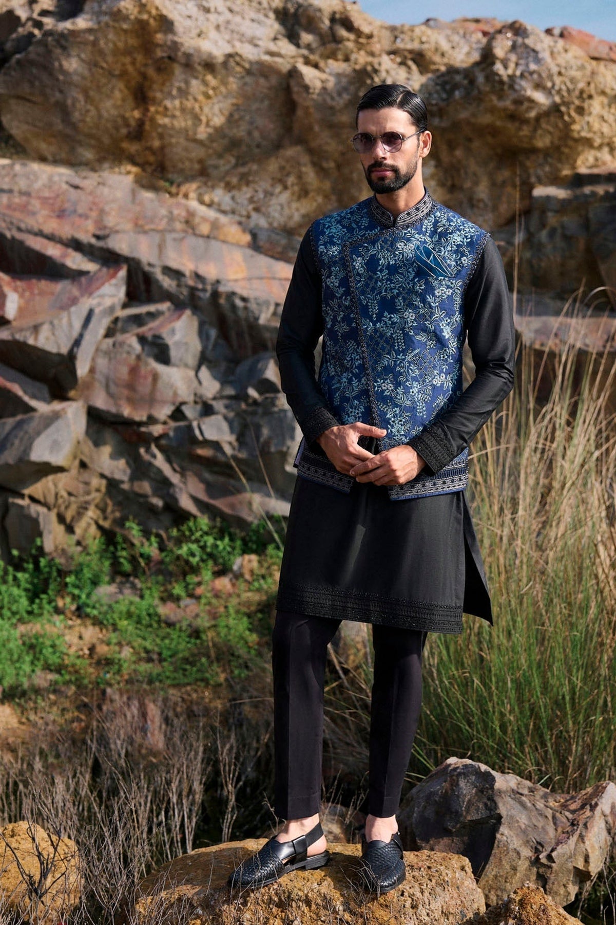 Midnight Blue Bandi Set