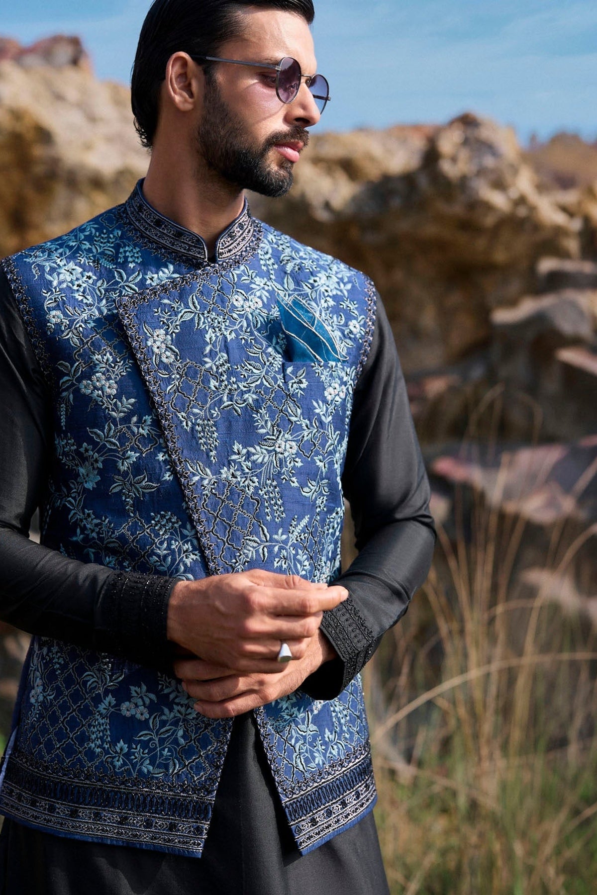 Midnight Blue Bandi Set