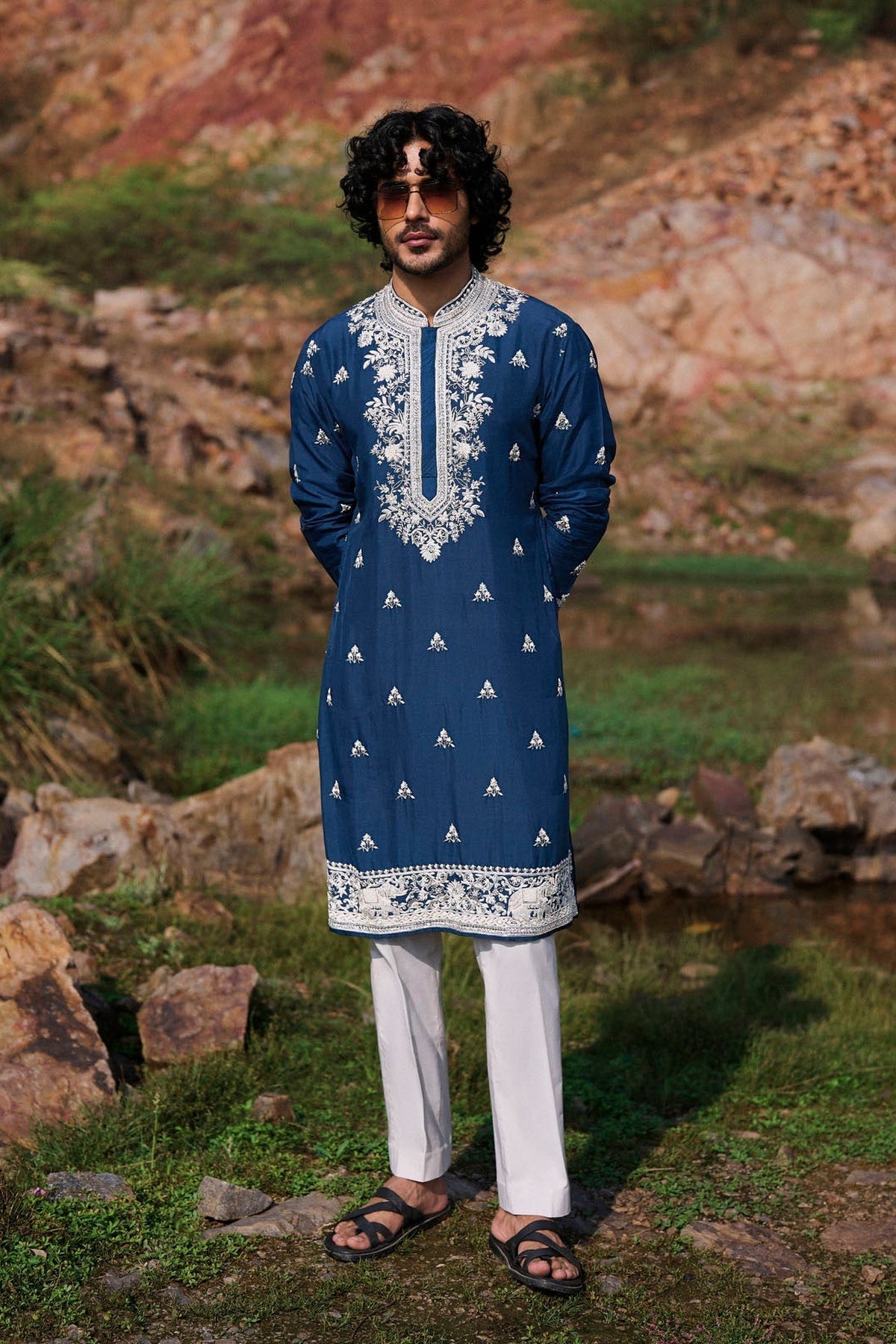 Midnight Blue Kurta Set