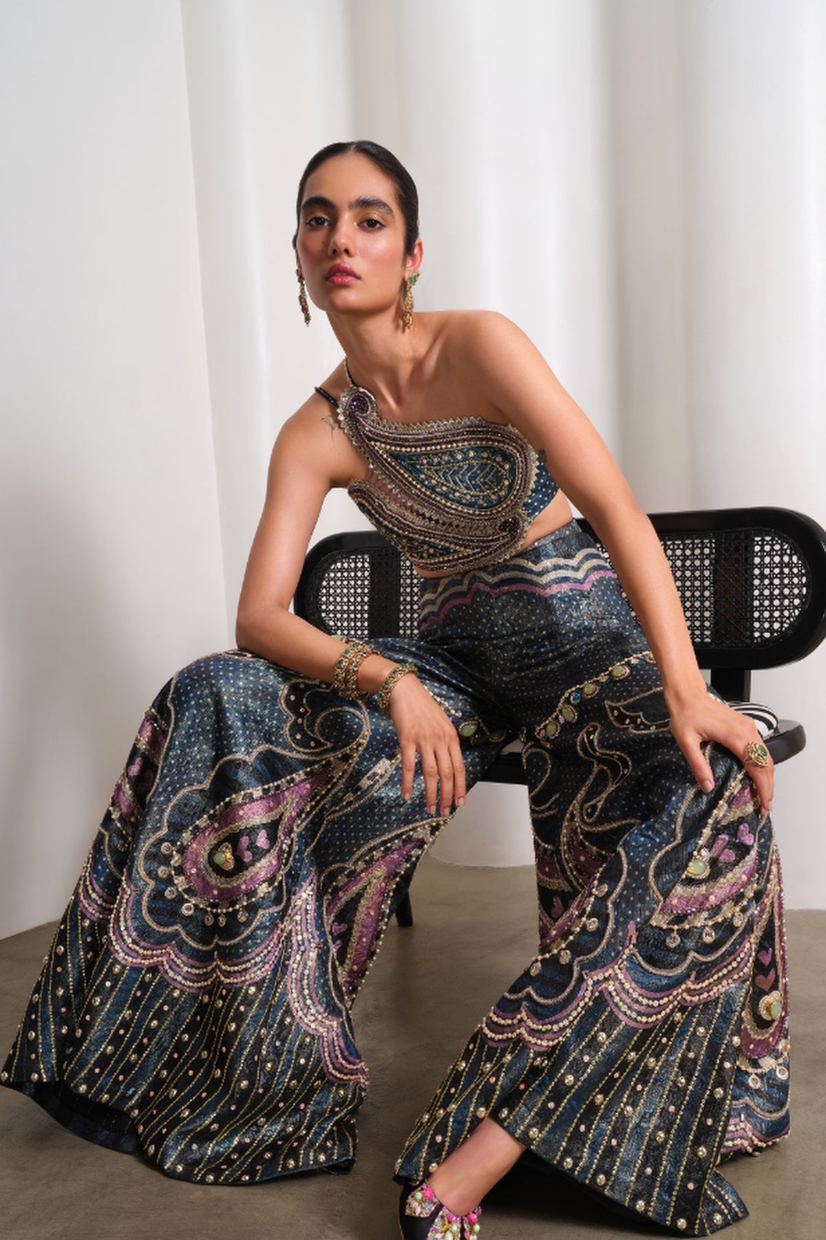 Midnight Paisley Muse - Blouse