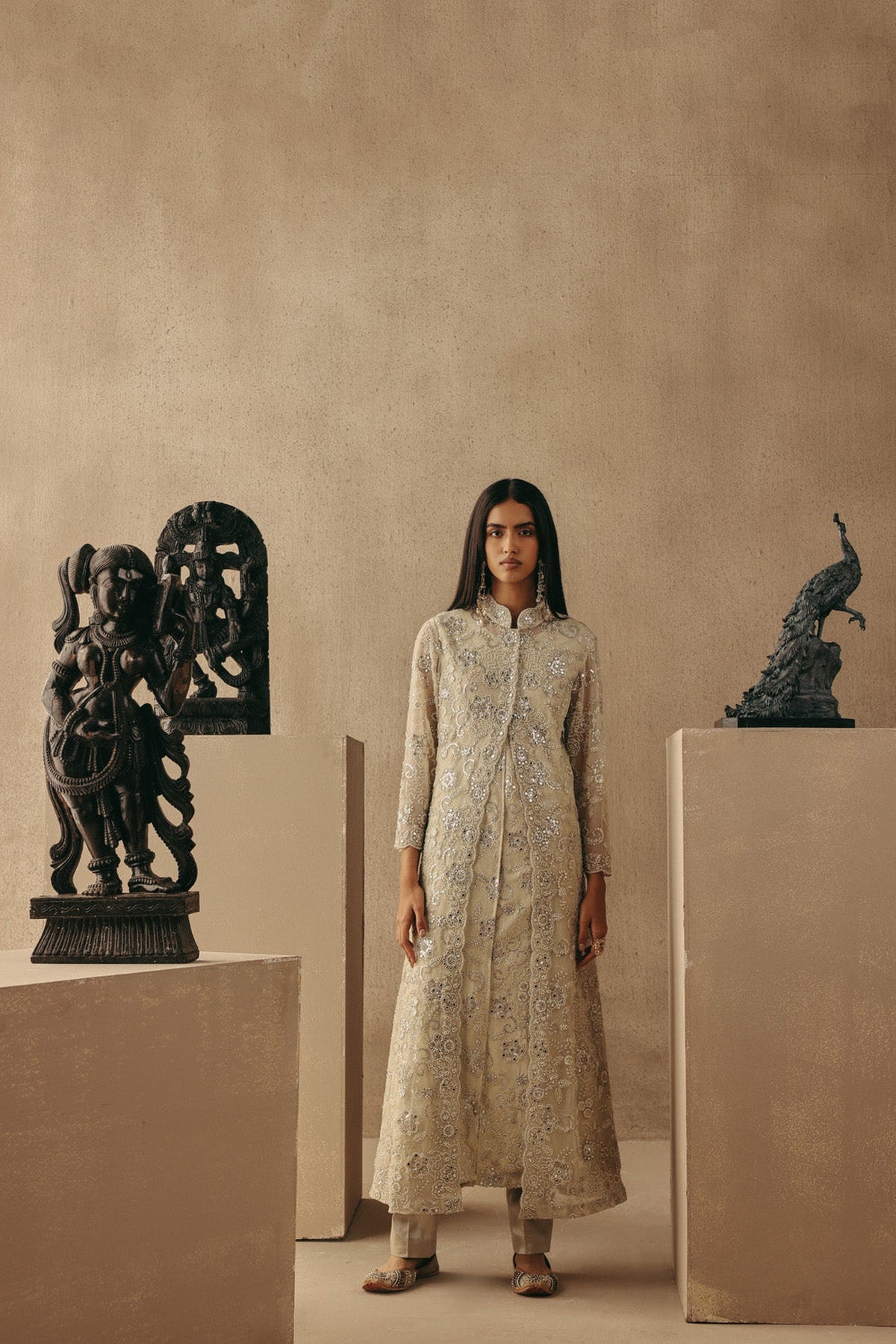 Mirrorwork Layered Dress Jacket