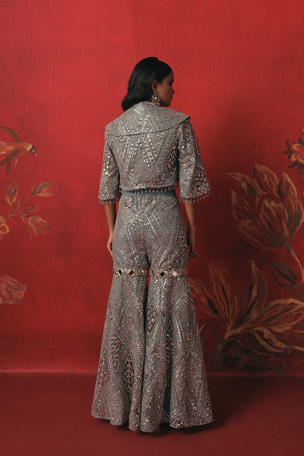 Mirrorwork Shararas