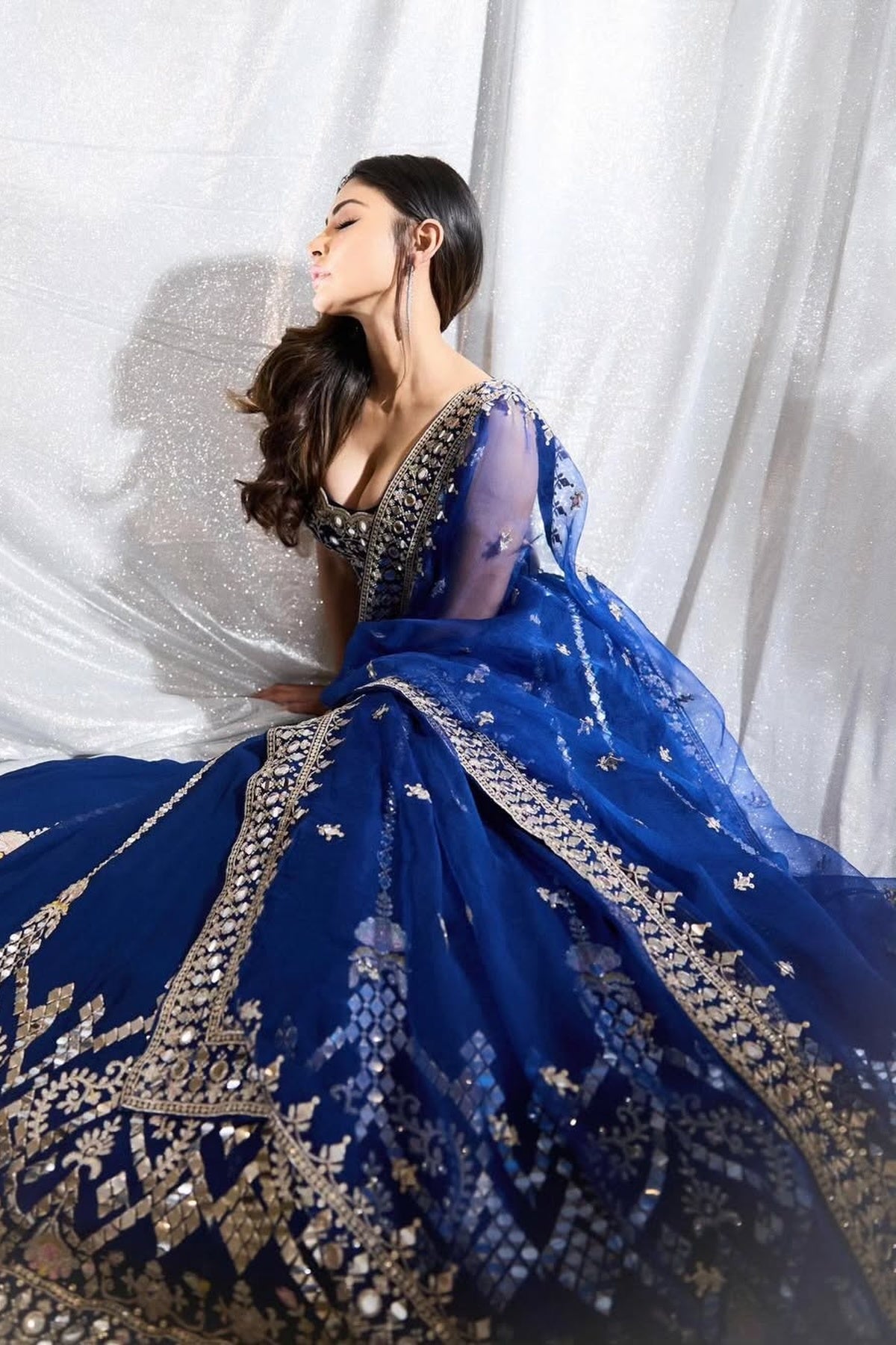 Mouni Roy in Isya Lehenga Set