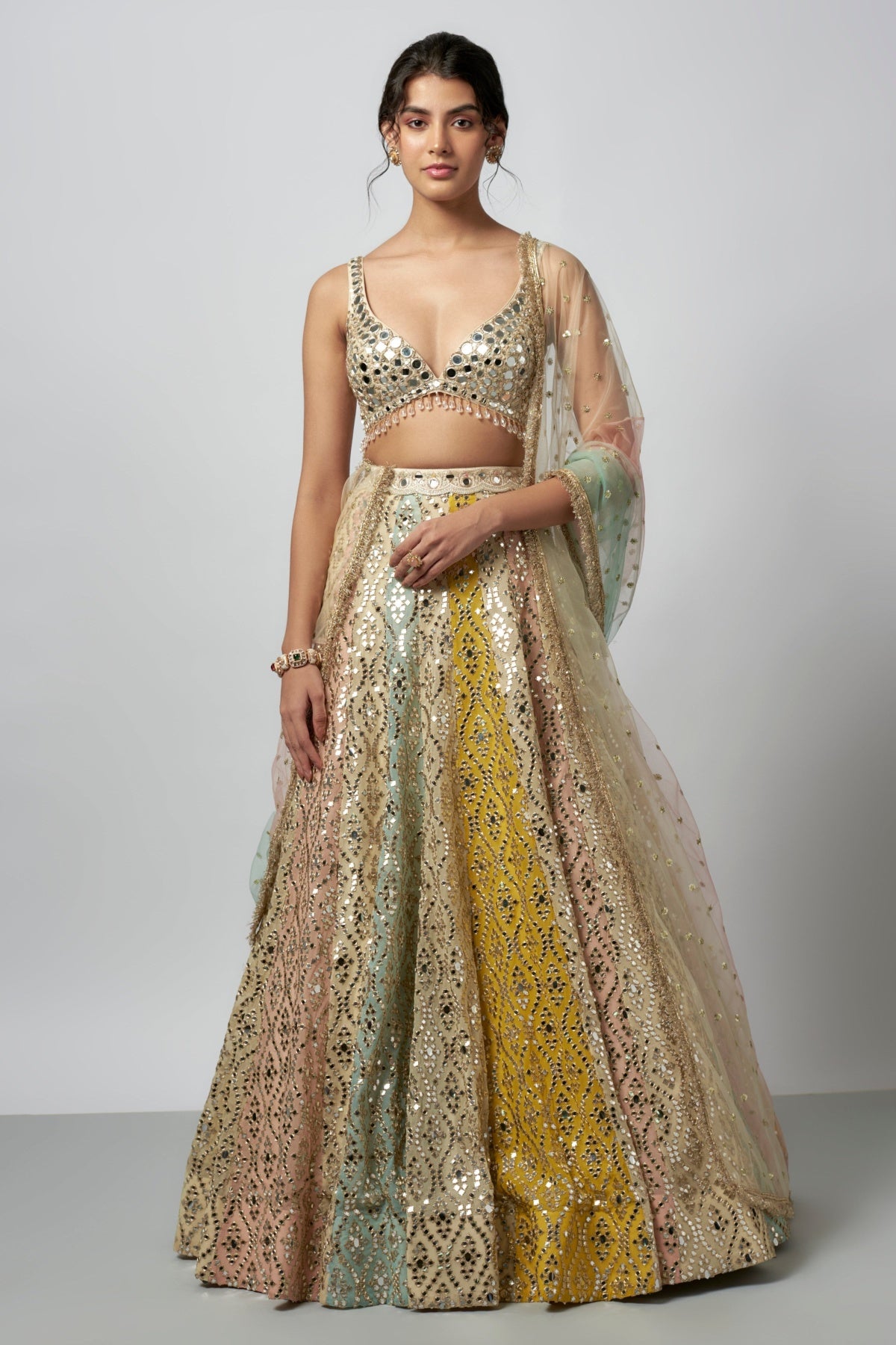 Mrunal Thakur in Ranjeeta Lehenga set