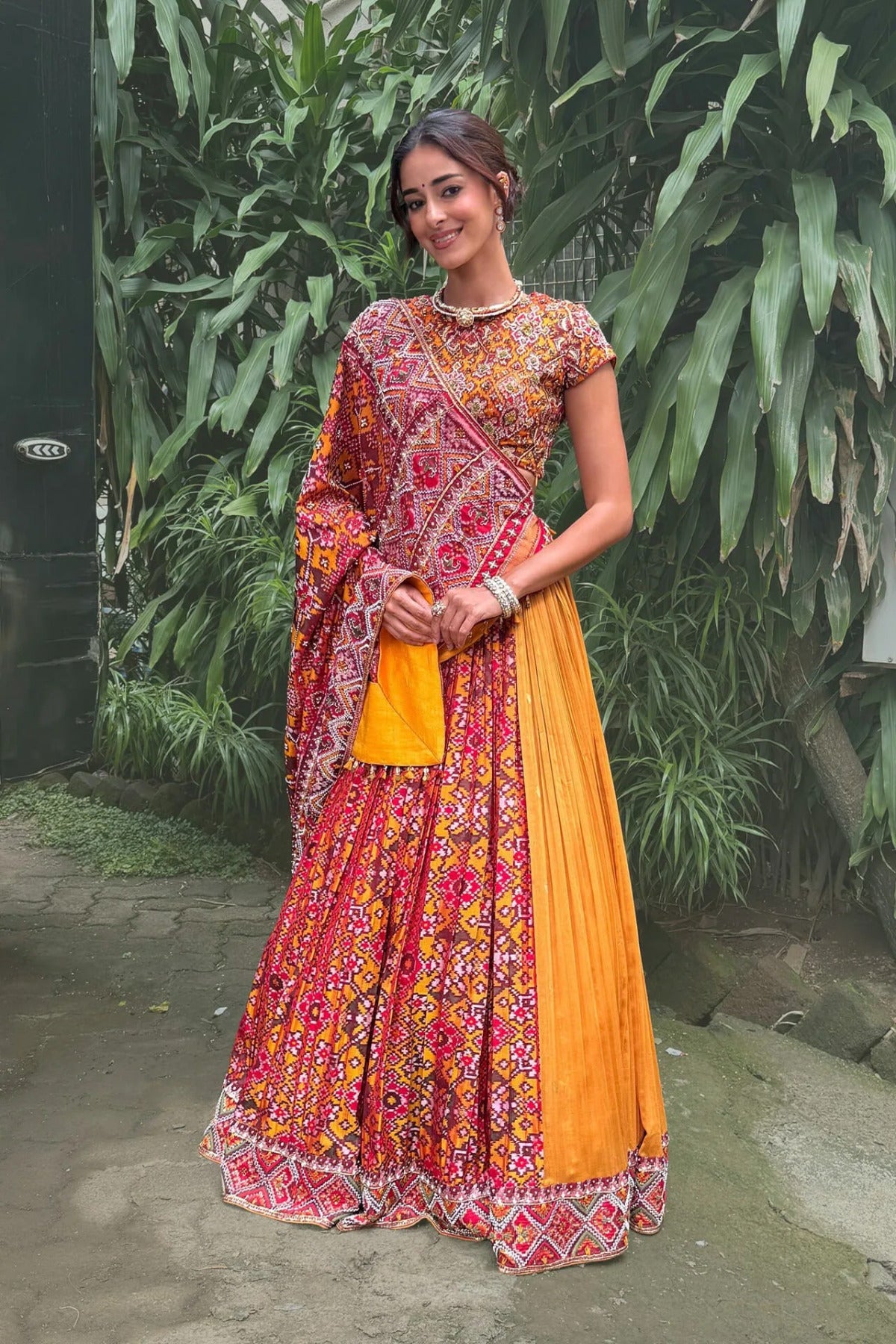 Mustard Heritage Patola Lehenga