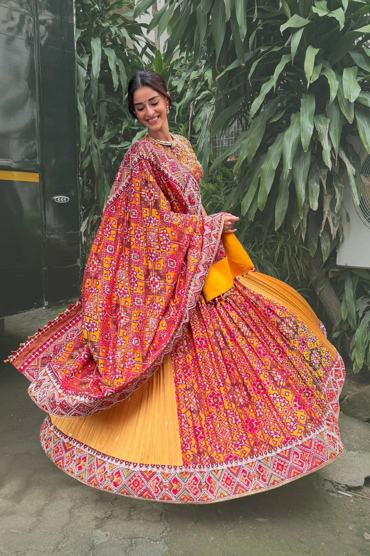 Mustard Heritage Patola Lehenga