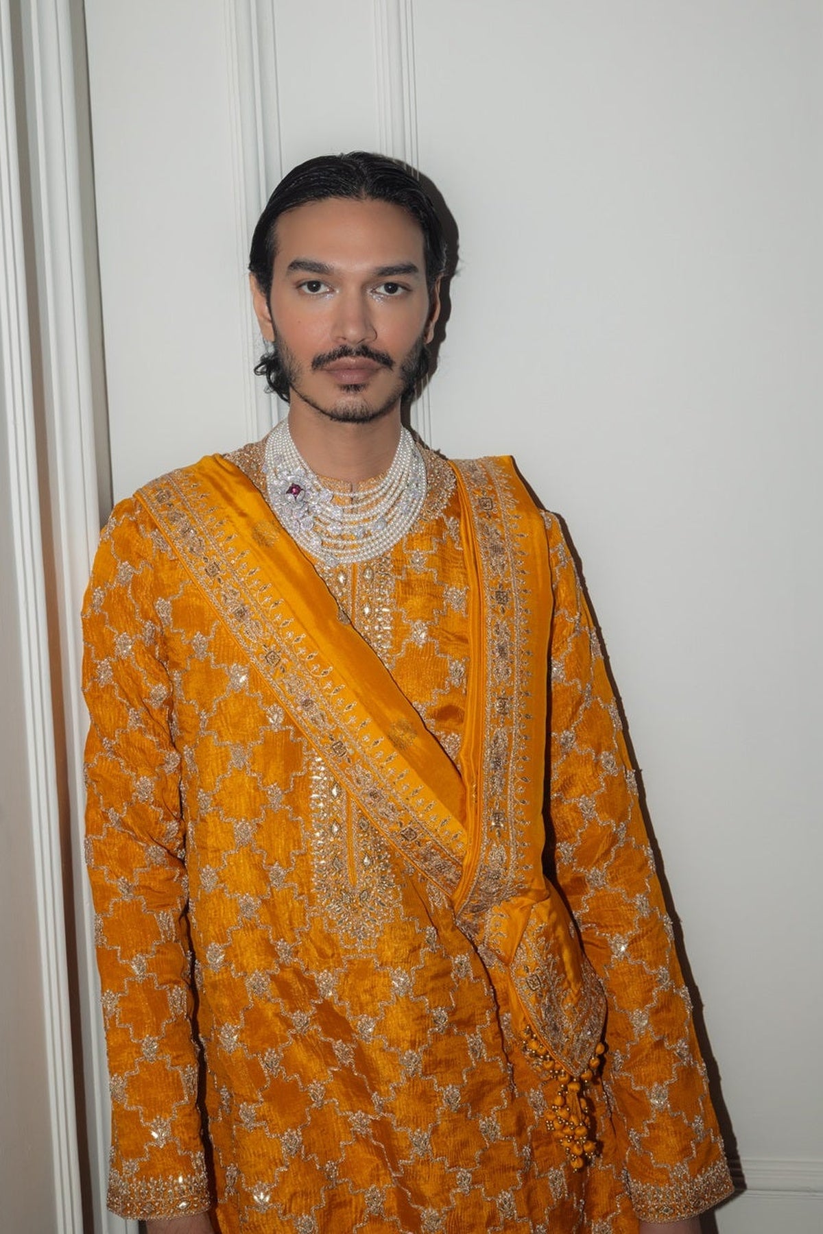 Mustard Kurta Set