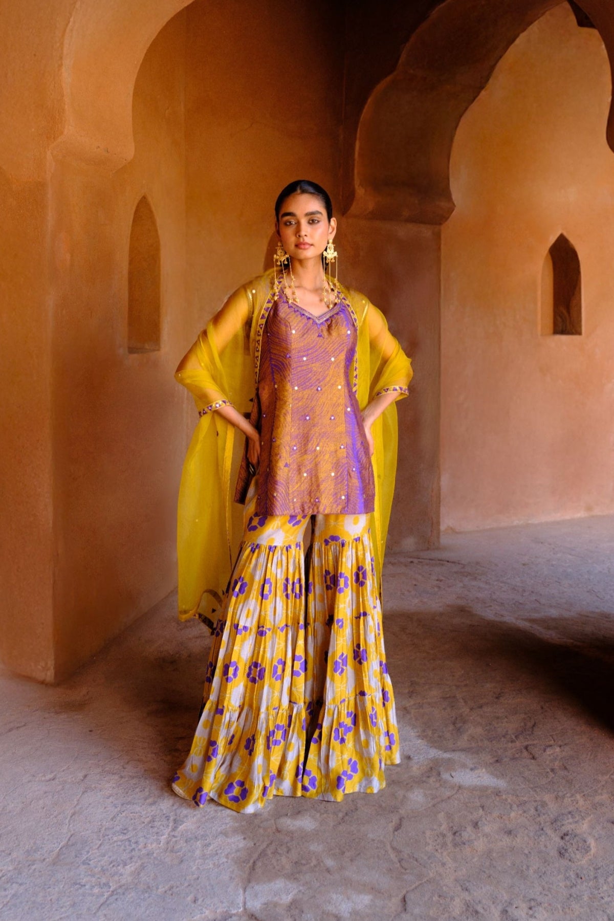 Navya sharara set