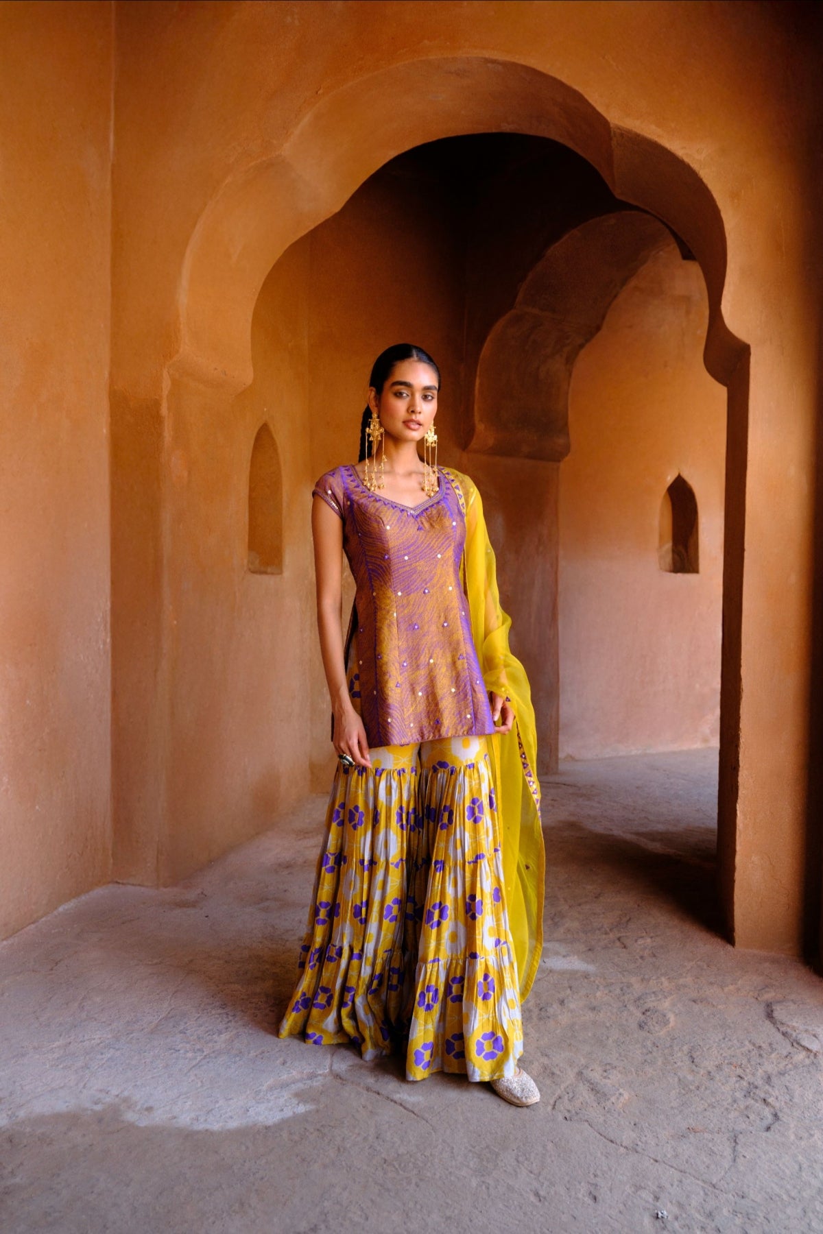 Navya sharara set