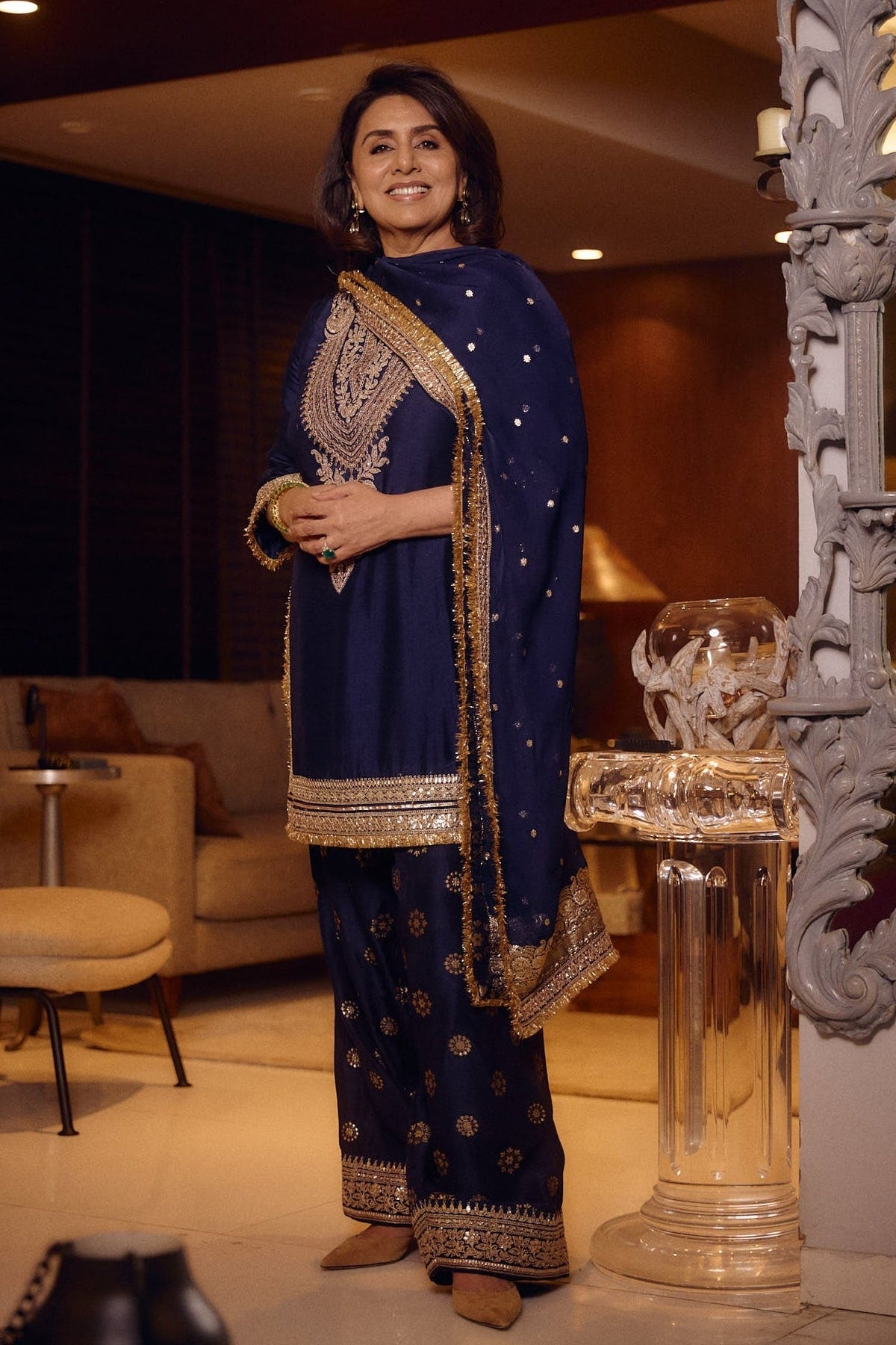 Neetu Kapoor in Mahiz Farshi Set