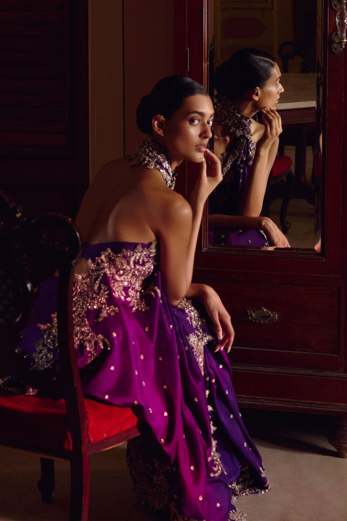 New Athena Zardozi Saree Set