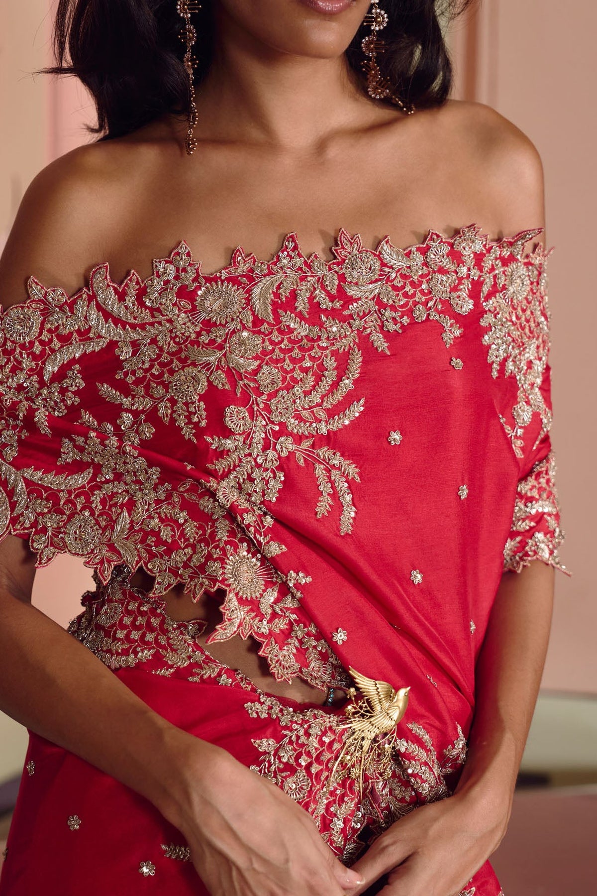 New Athena Zardozi Saree Set