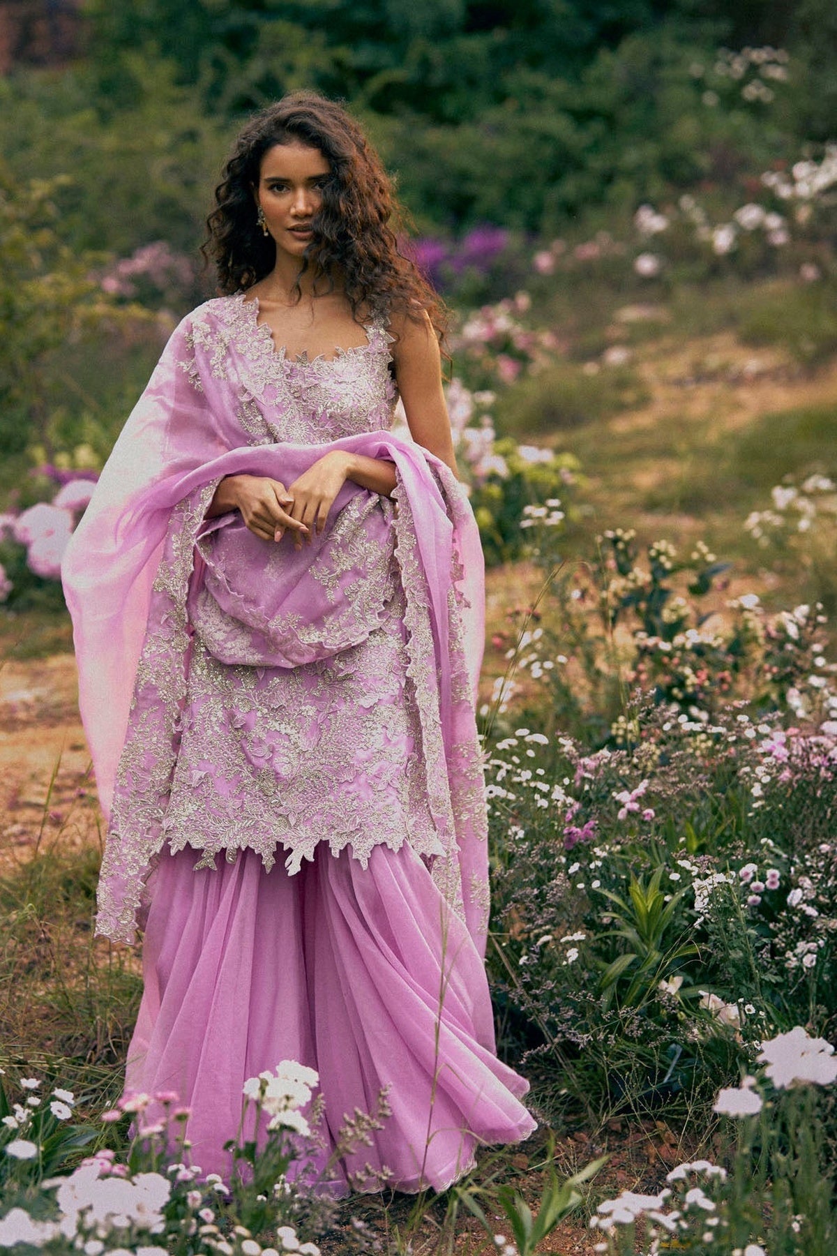 New Athena Zari 3D Sharara Set