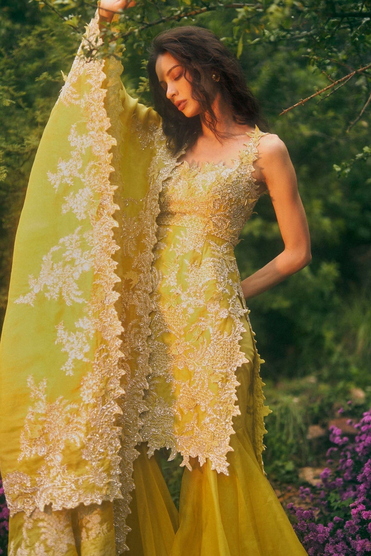 New Athena Zari 3D Sharara Set