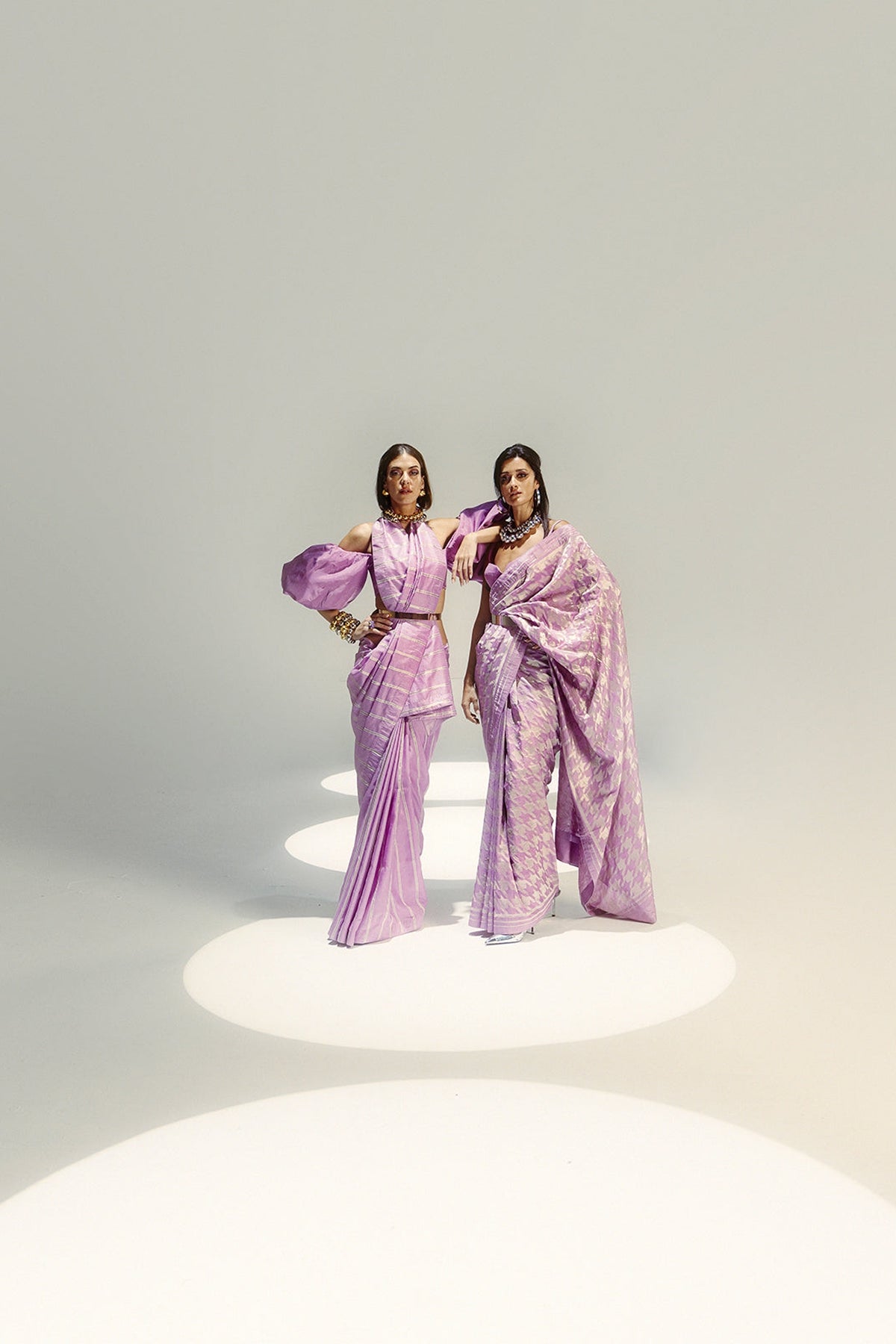 Lilac Gerum Saree