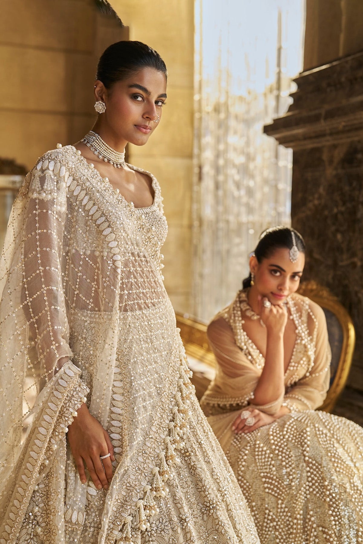 Nude Pearl Lehenga Set