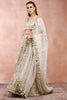 OFF WHITE APPLIQUE EMBROIDERED CHOLI AND LEHENGA WITH DUPATTA