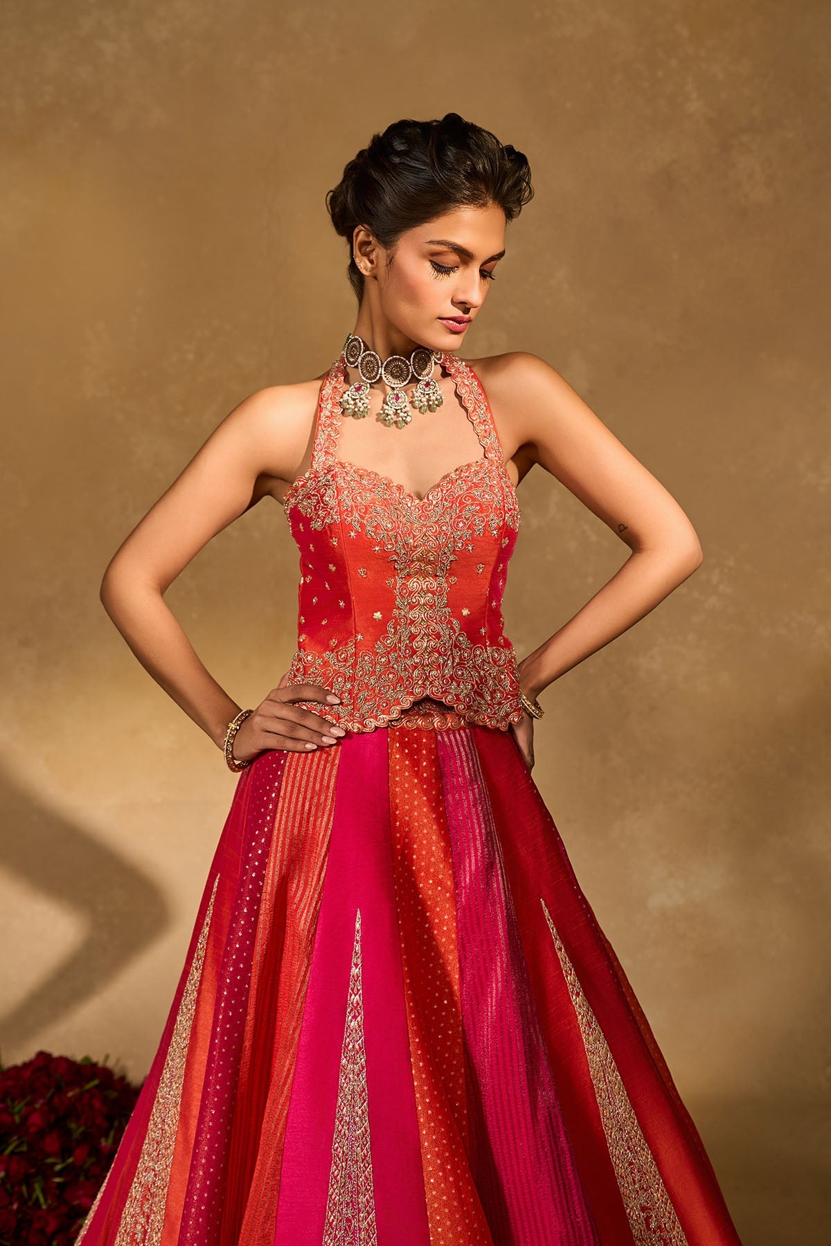 Orange Naina Lehenga - Ready to ship