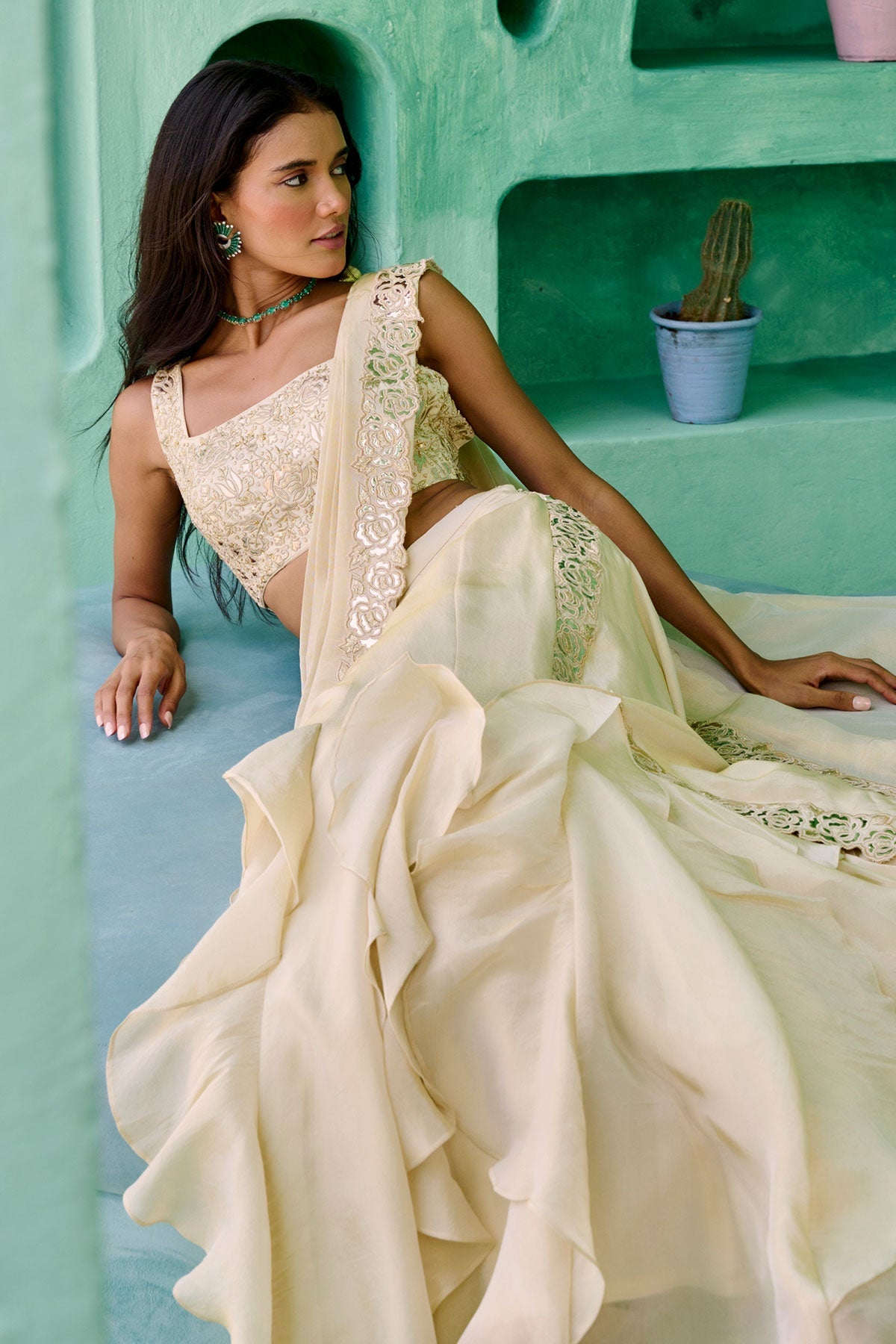 Ziya Pre-Drape Saree