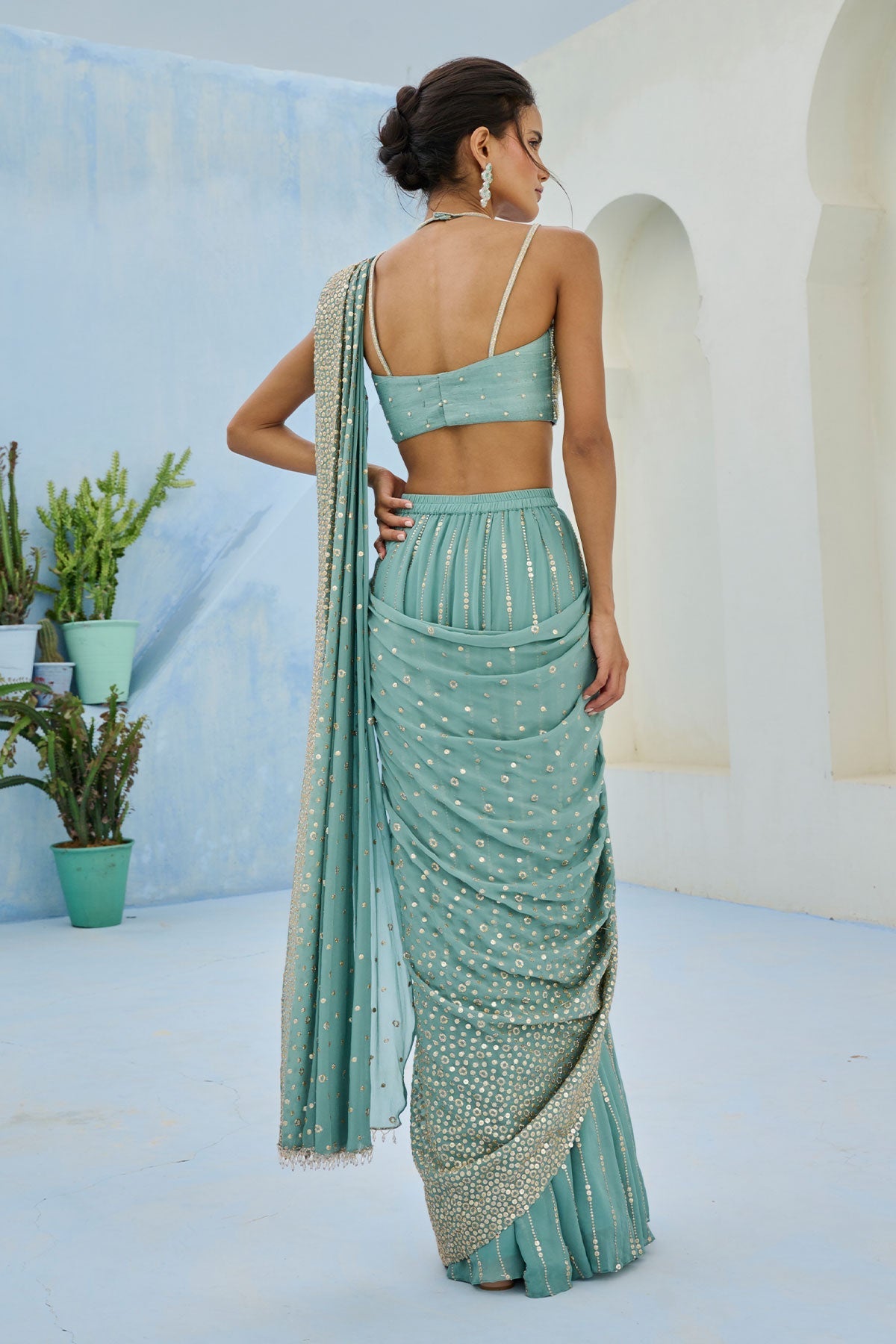 SUFI PRE DRAPE SAREE - Ready to ship