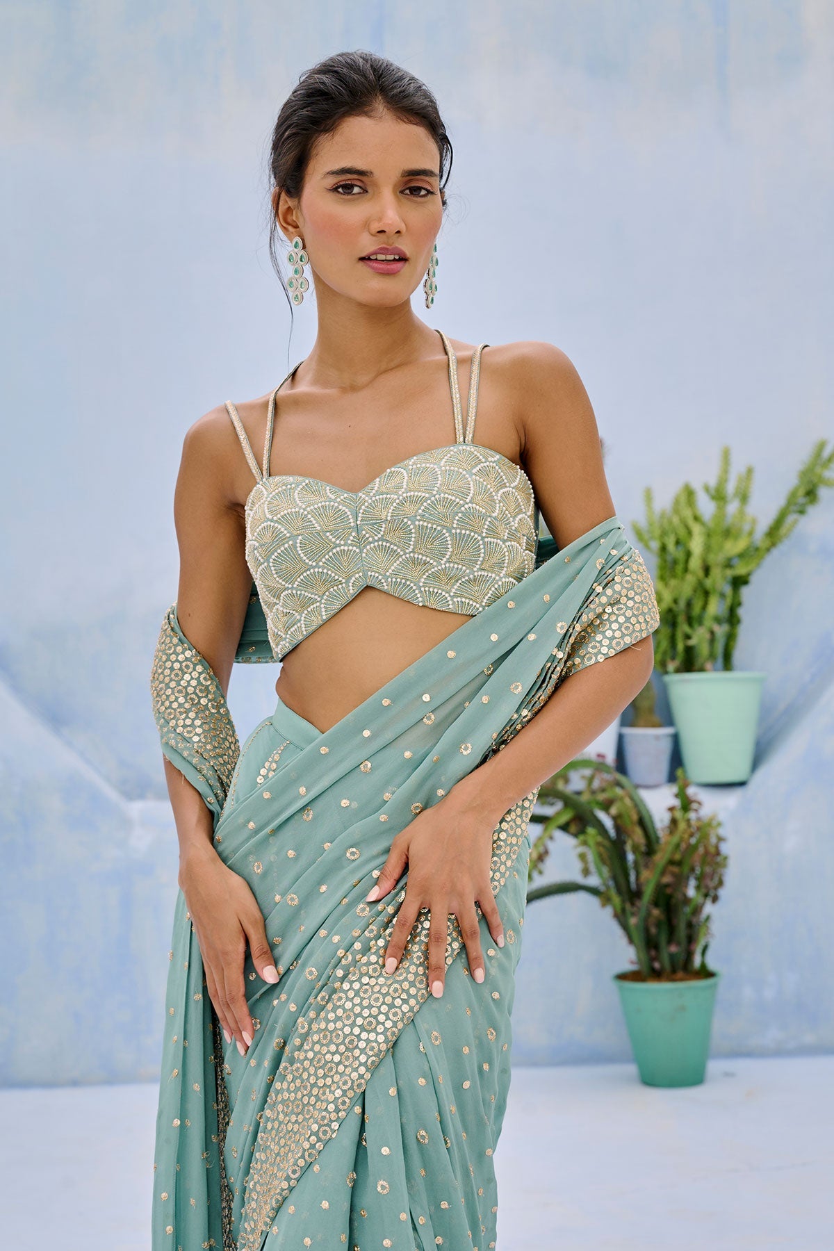 SUFI PRE DRAPE SAREE - Ready to ship