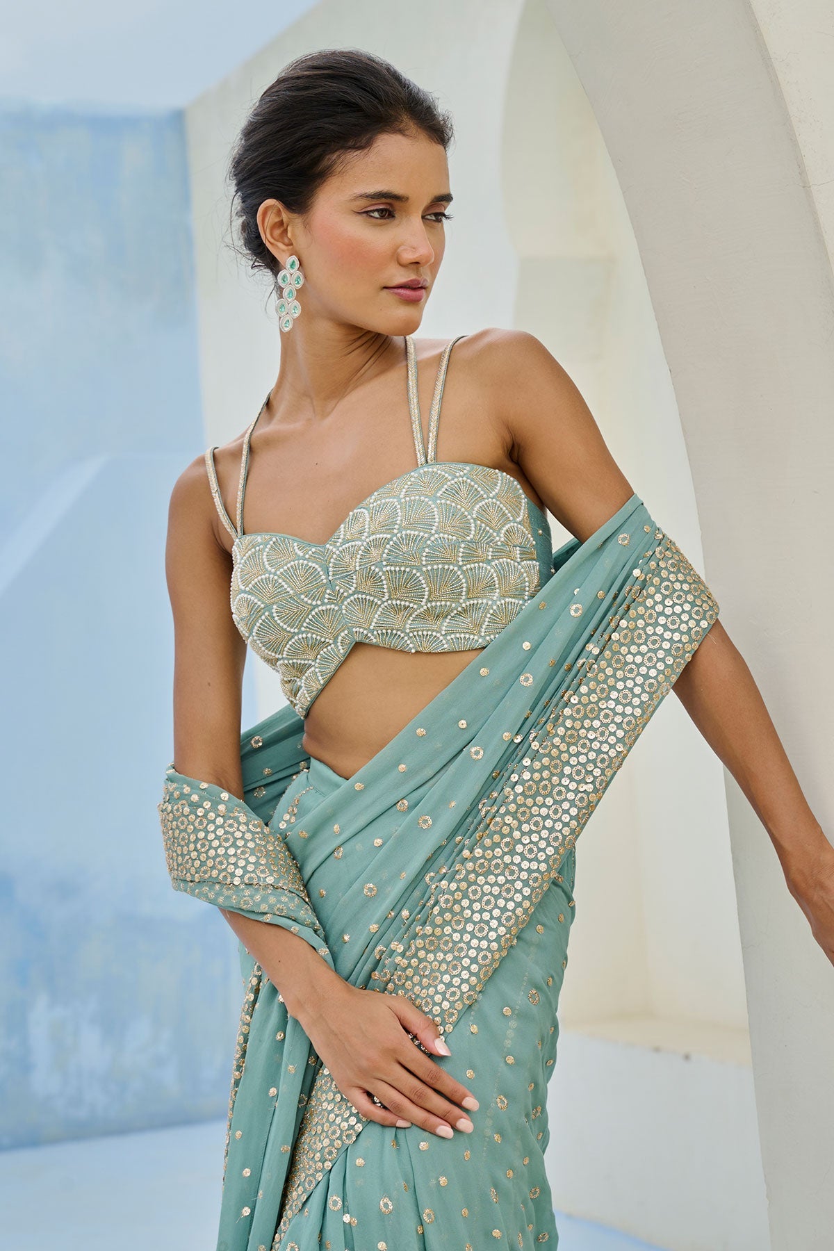 SUFI PRE DRAPE SAREE - Ready to ship