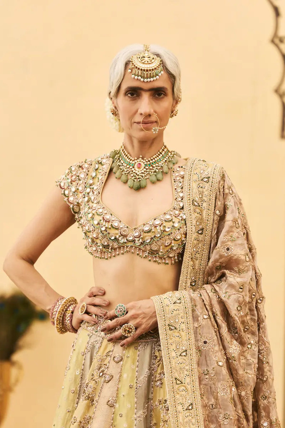 Pallavi Tissue Brocade Lehenga Set