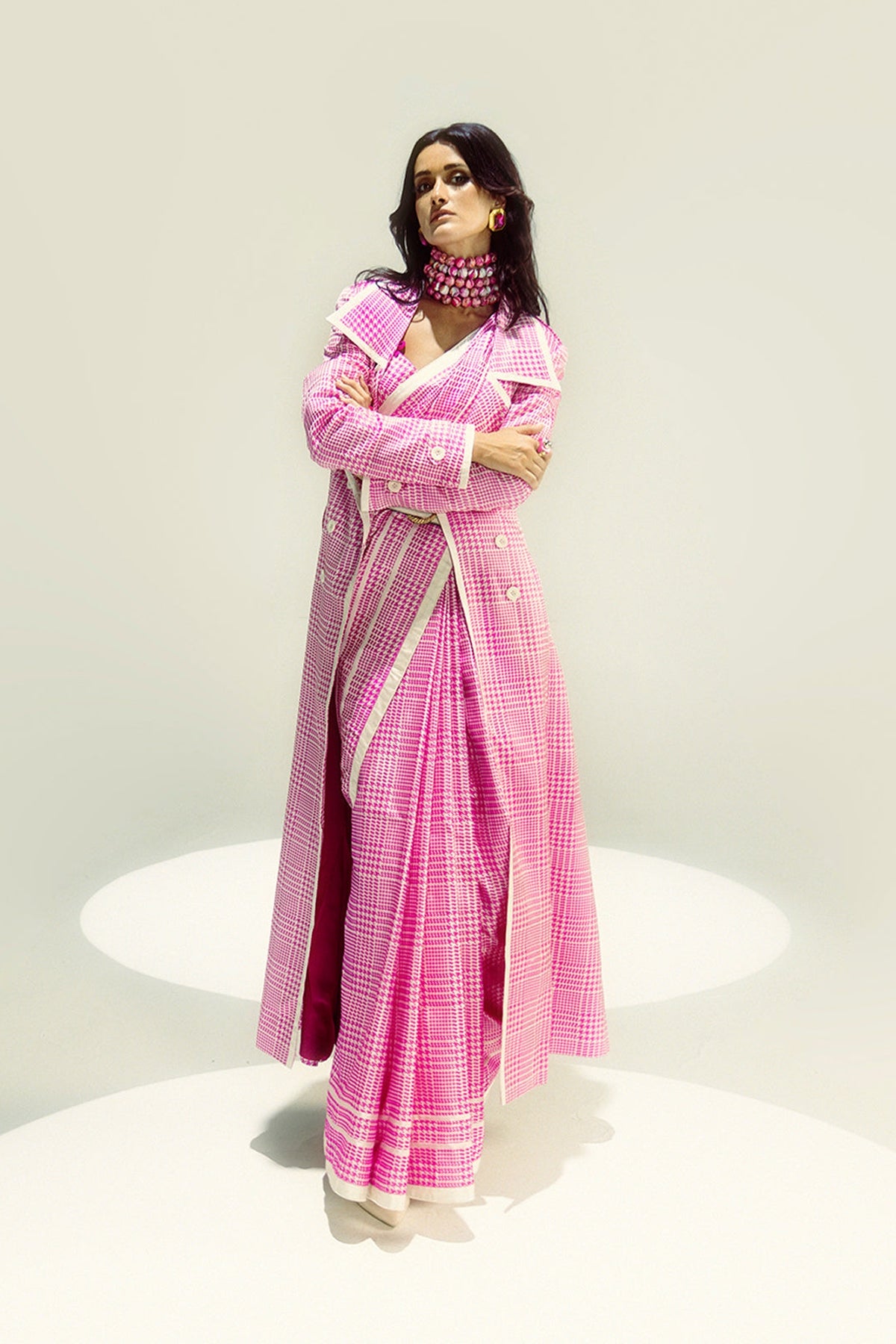 Pink Cher Trench Coat